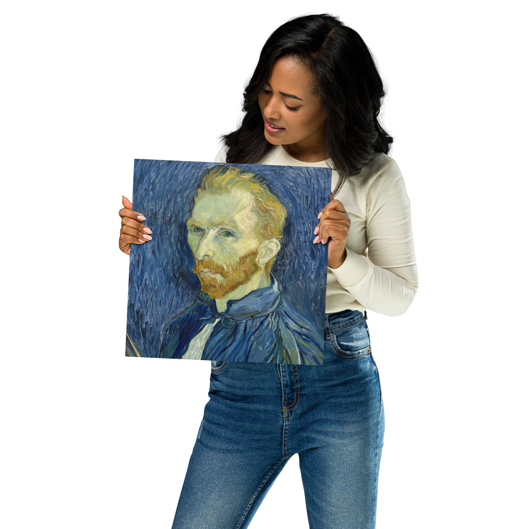 Metal prints-Vincent van Gogh-Dutch 1853-1890-Self-Portrait 1889