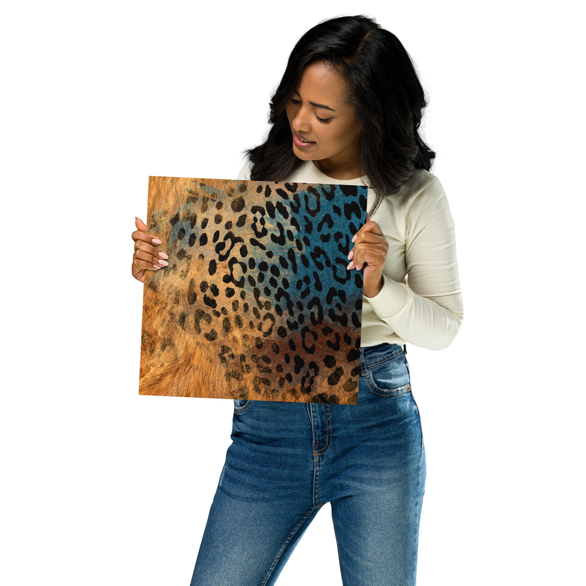 Metal prints-African safari Animal skin V