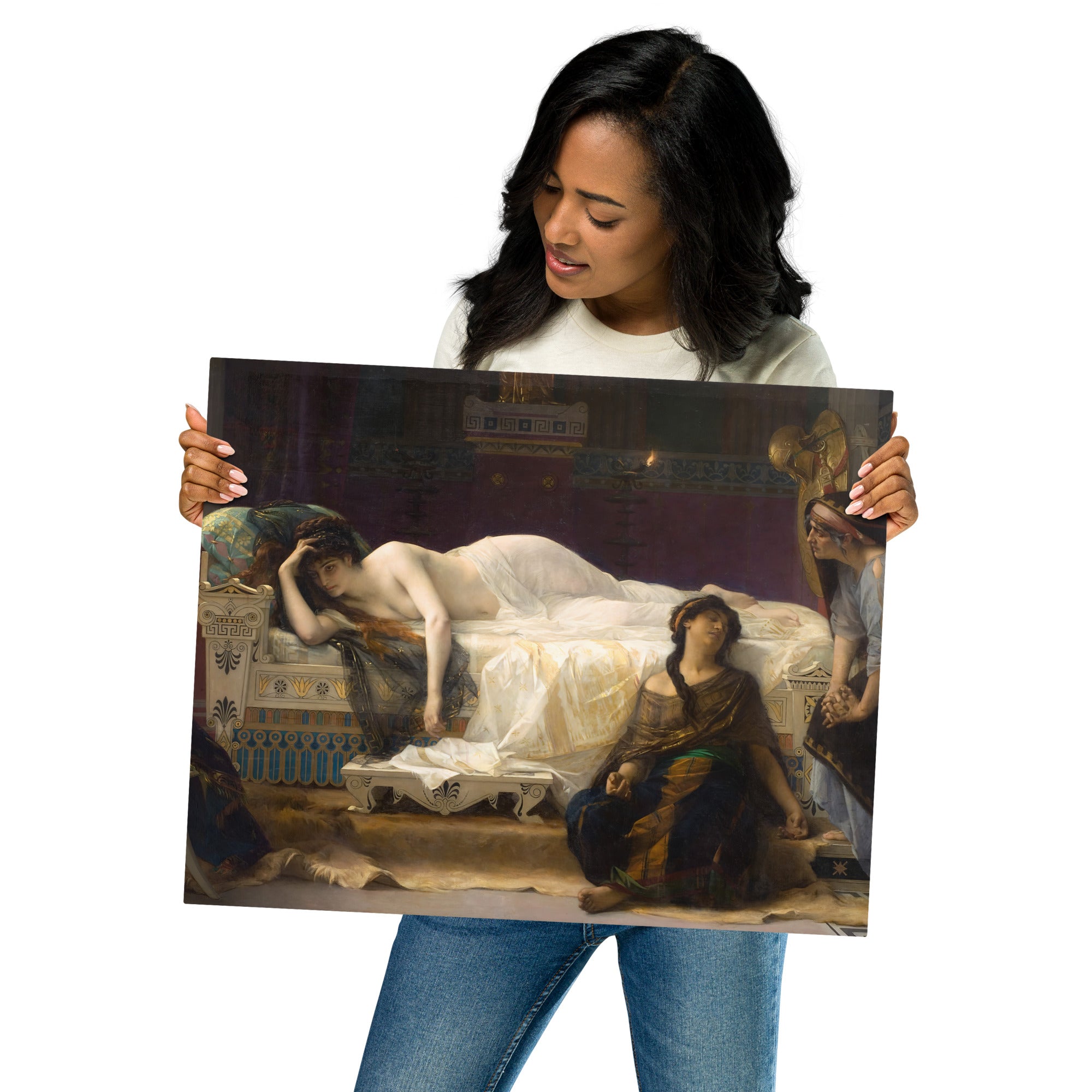 Metal prints-Alexandre Cabanel-French 1823-1889-Phdre