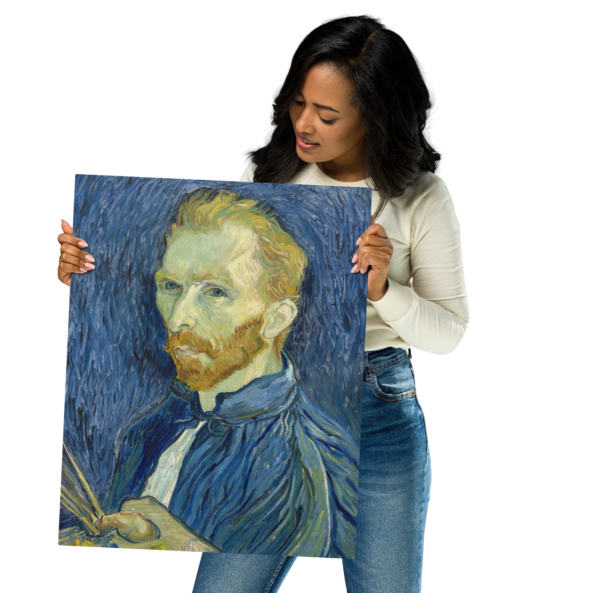 Metal prints-Vincent van Gogh-Dutch 1853-1890-Self-Portrait 1889