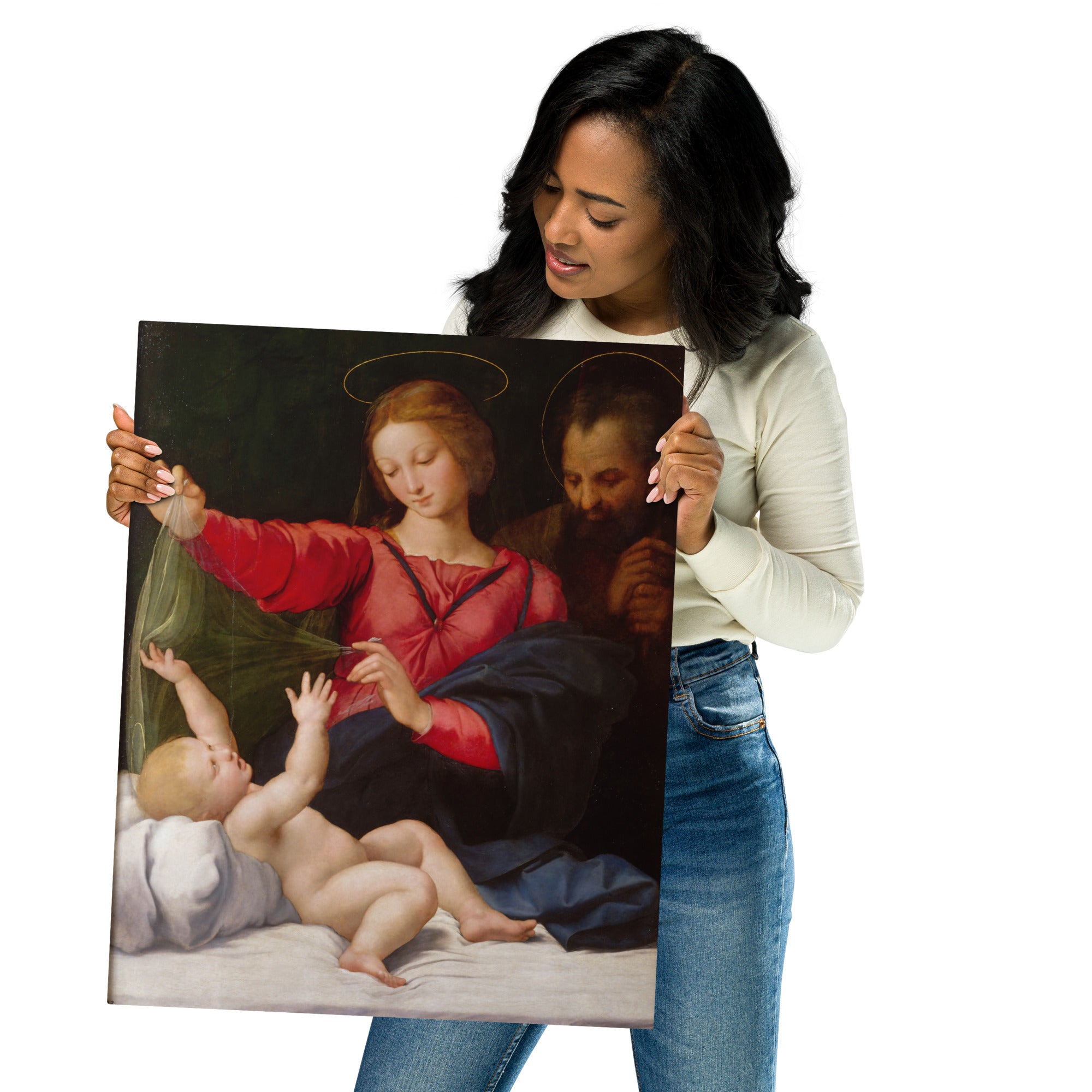 Metal prints-Raphael-Italian 1483-1520-La Madone De Lorette