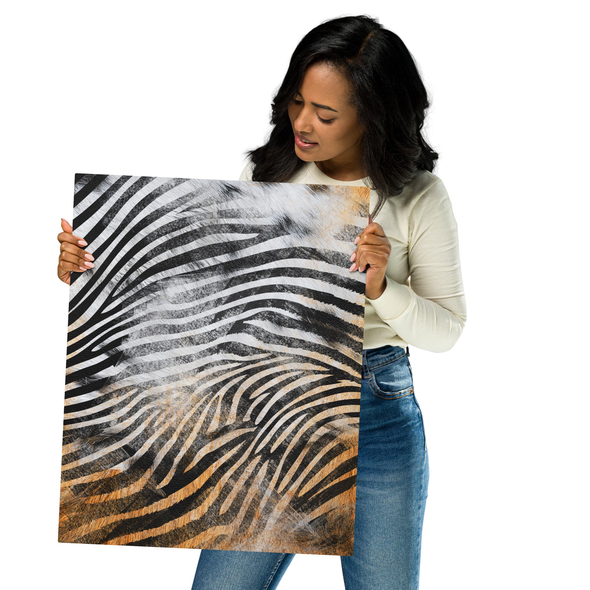 Metal prints-African safari Animal skin XVI