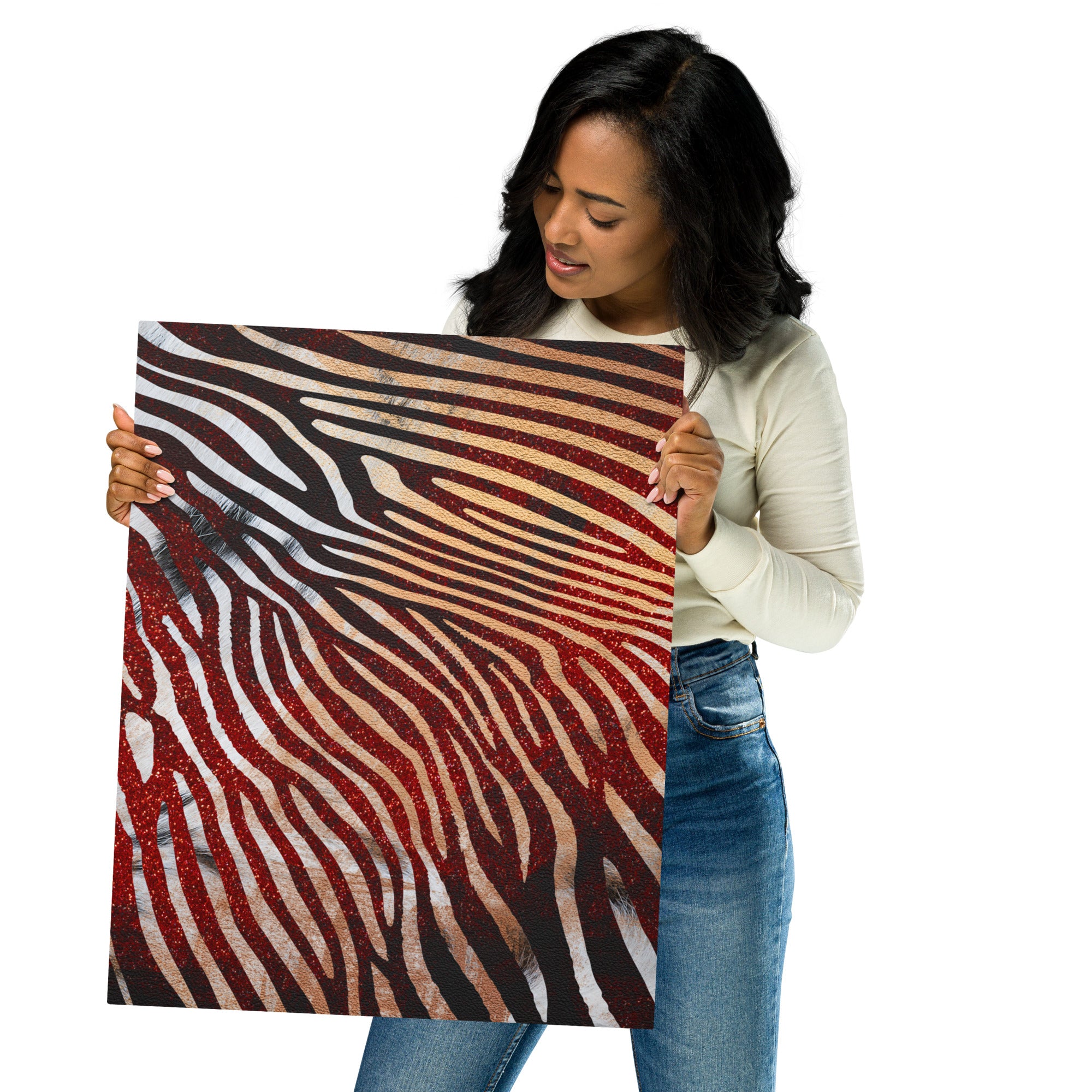 Metal prints-African safari Animal skin XIV