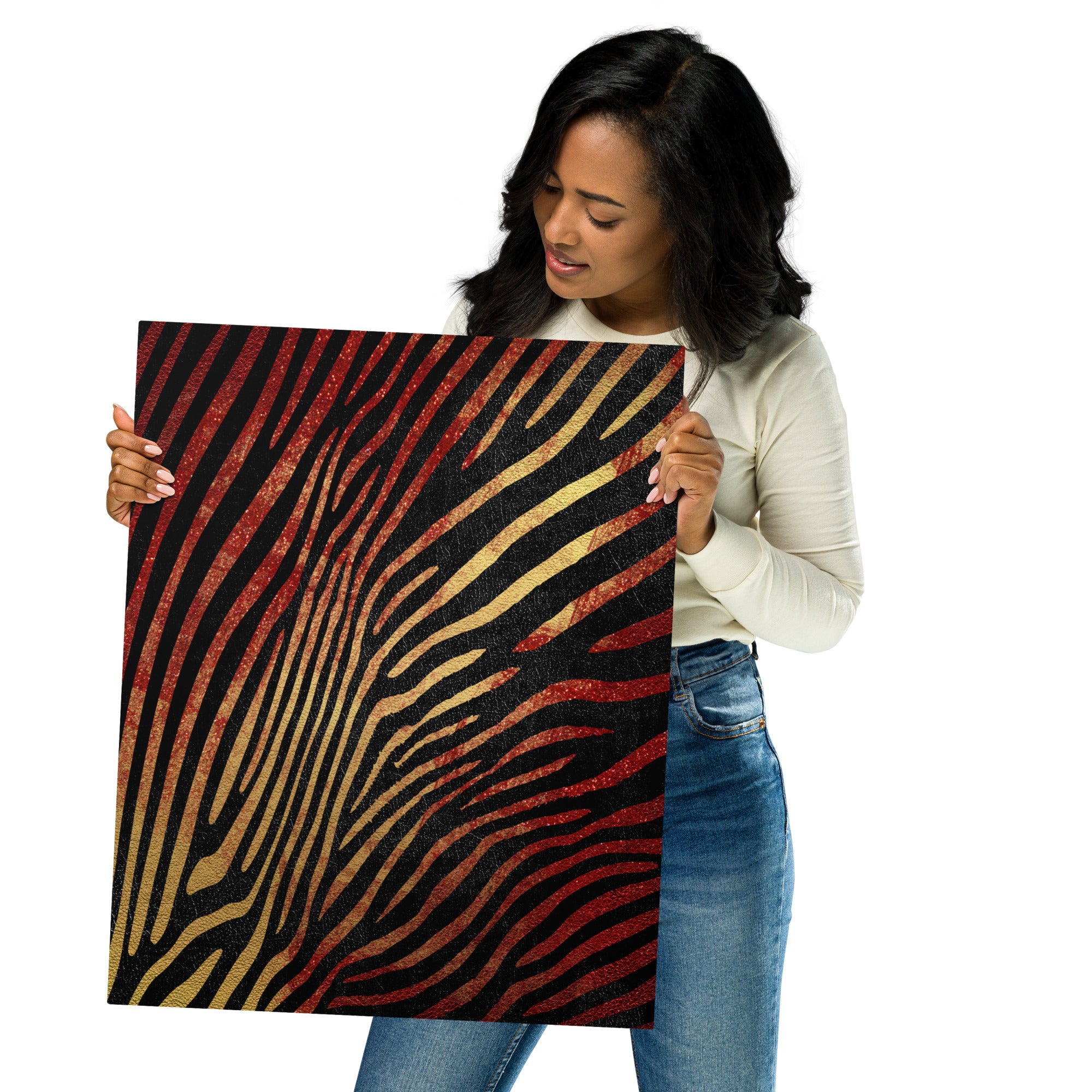 Metal prints-African safari Animal skin XII