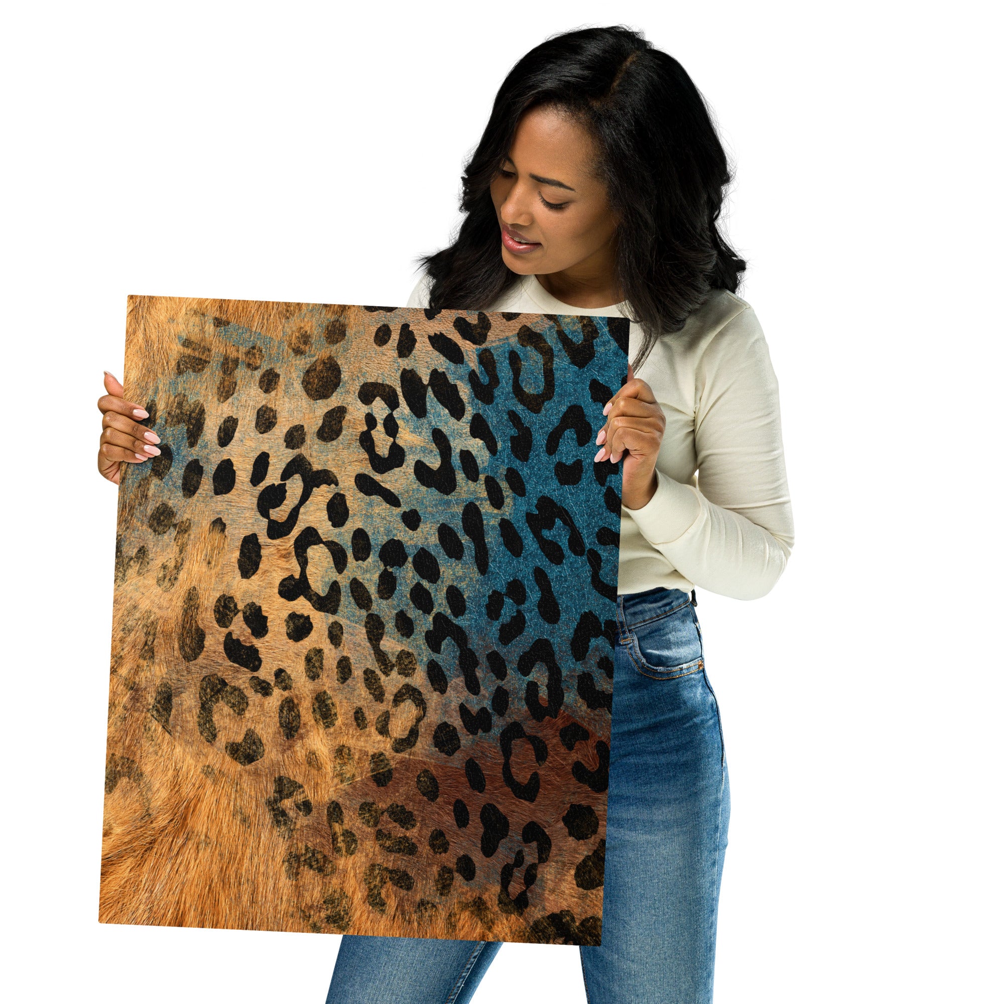 Metal prints-African safari Animal skin V