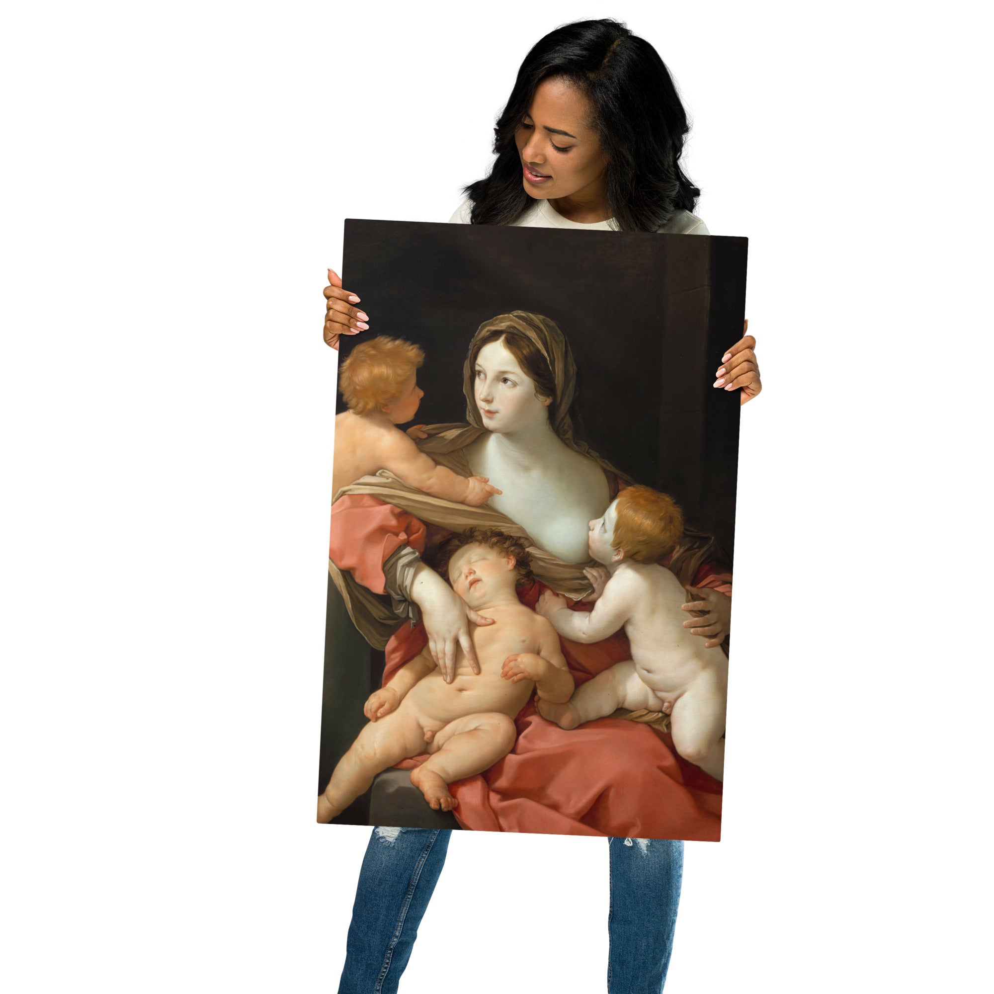 Metal prints-Guido Reni-Italian 1575-1642-Charity