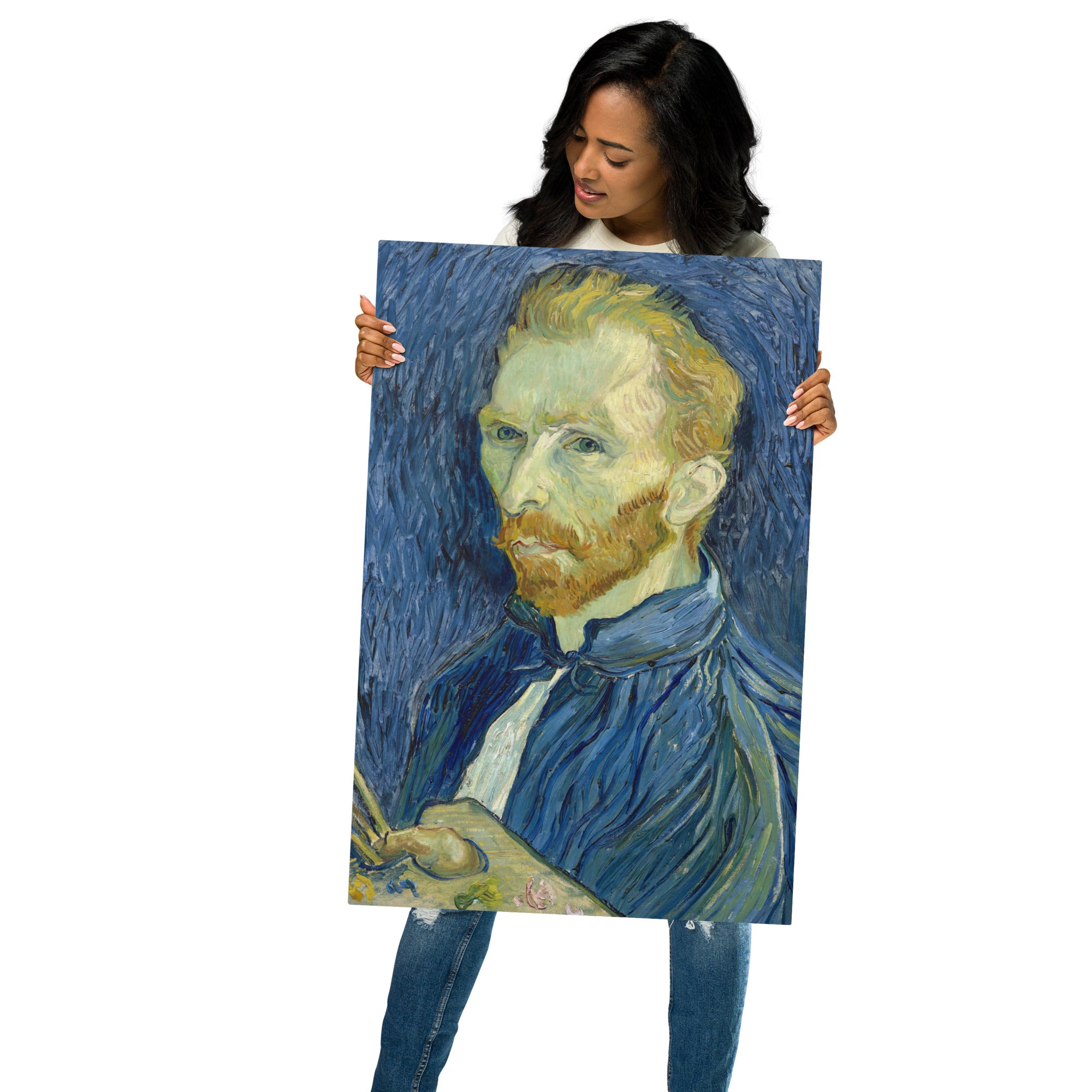 Metal prints-Vincent van Gogh-Dutch 1853-1890-Self-Portrait 1889