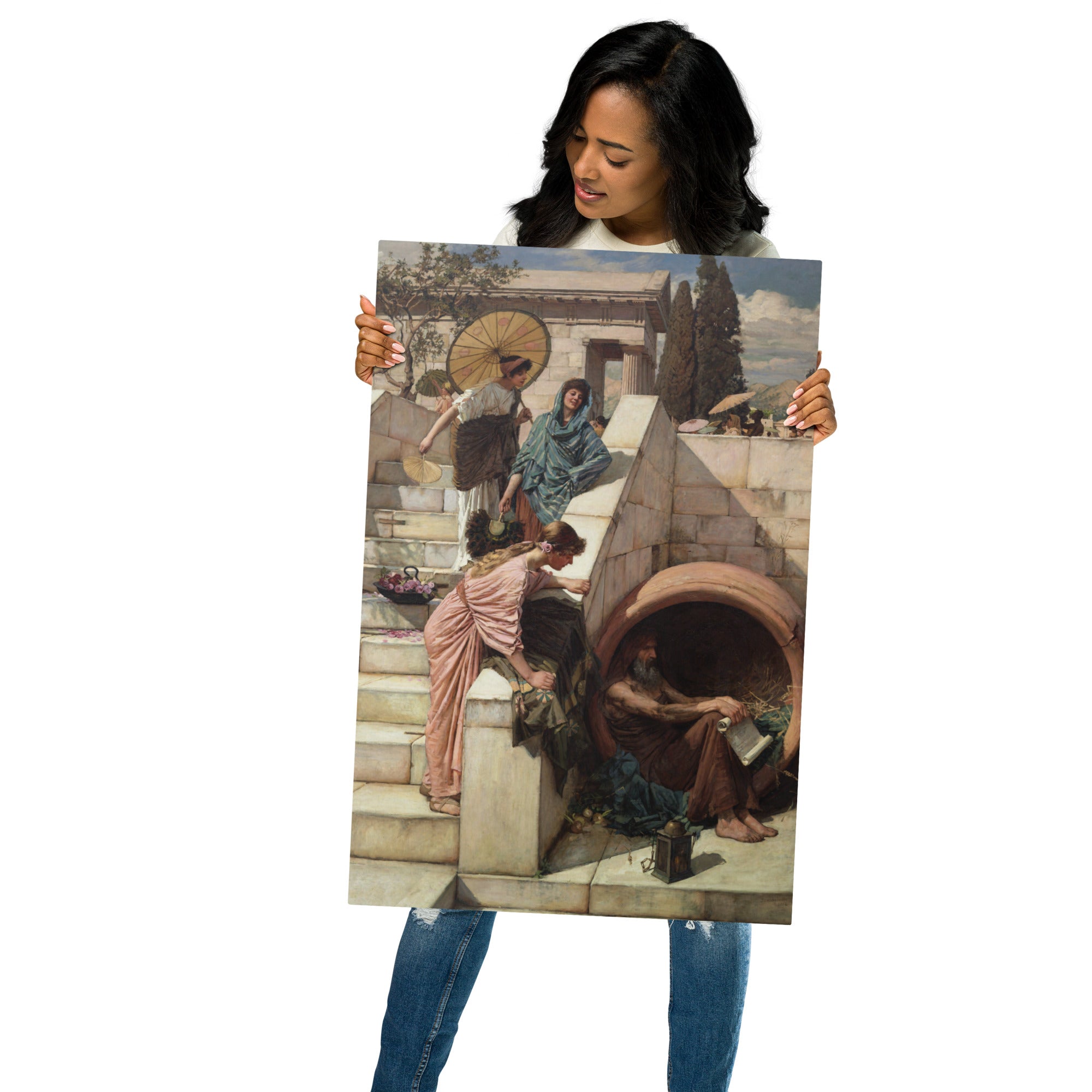 Metal prints-John William Waterhouse-English 1849-1917-Diogenes 1882