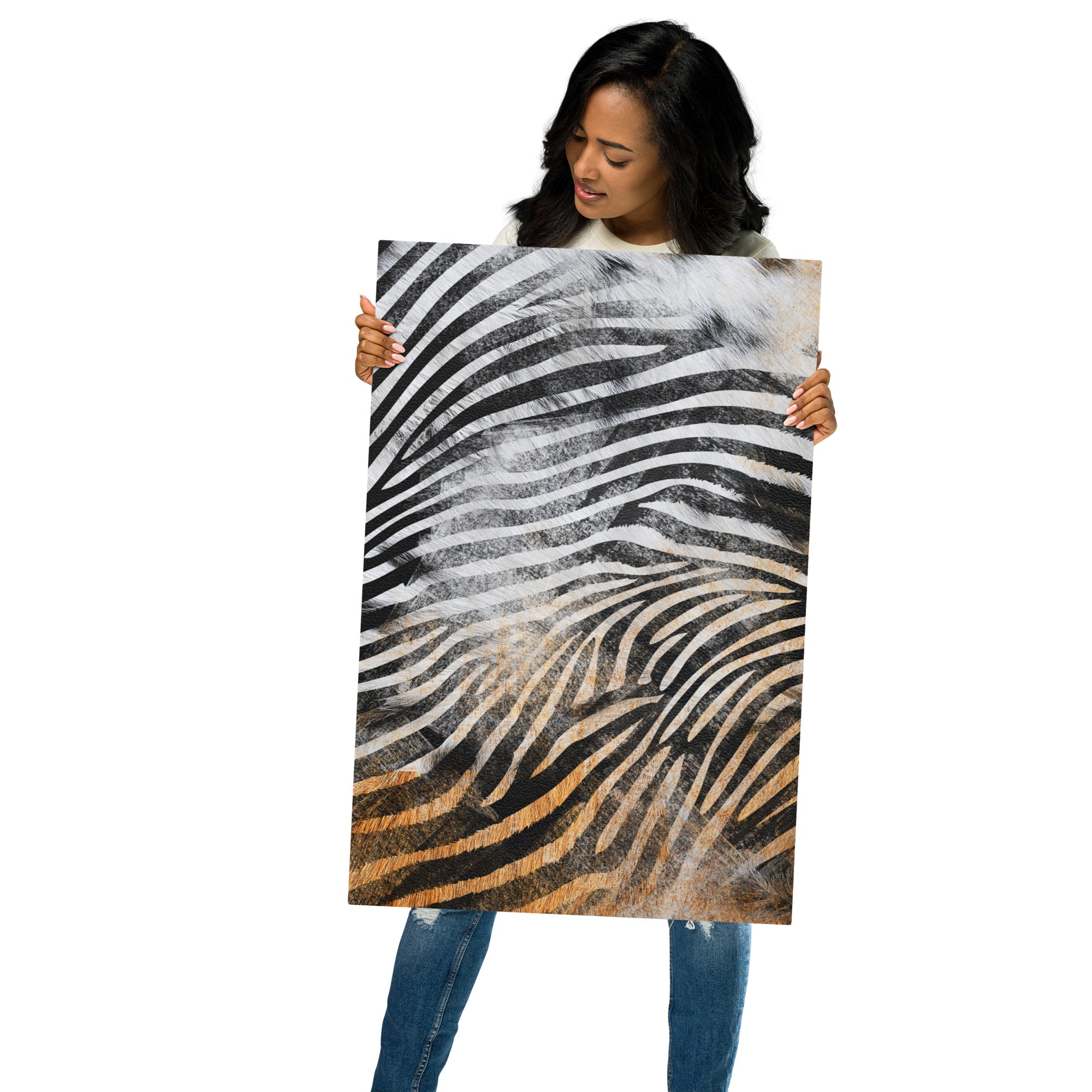 Metal prints-African safari Animal skin XVI