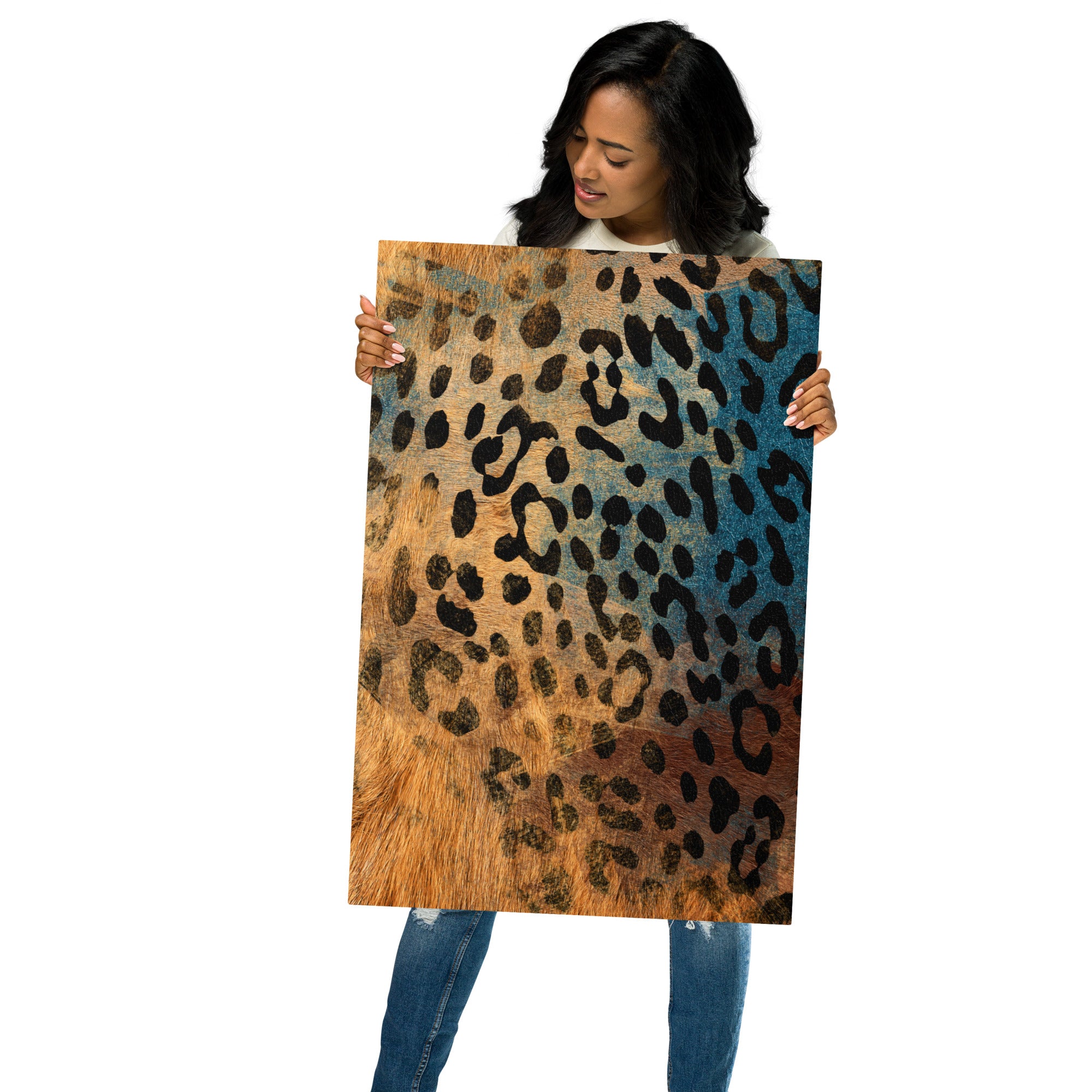 Metal prints-African safari Animal skin V