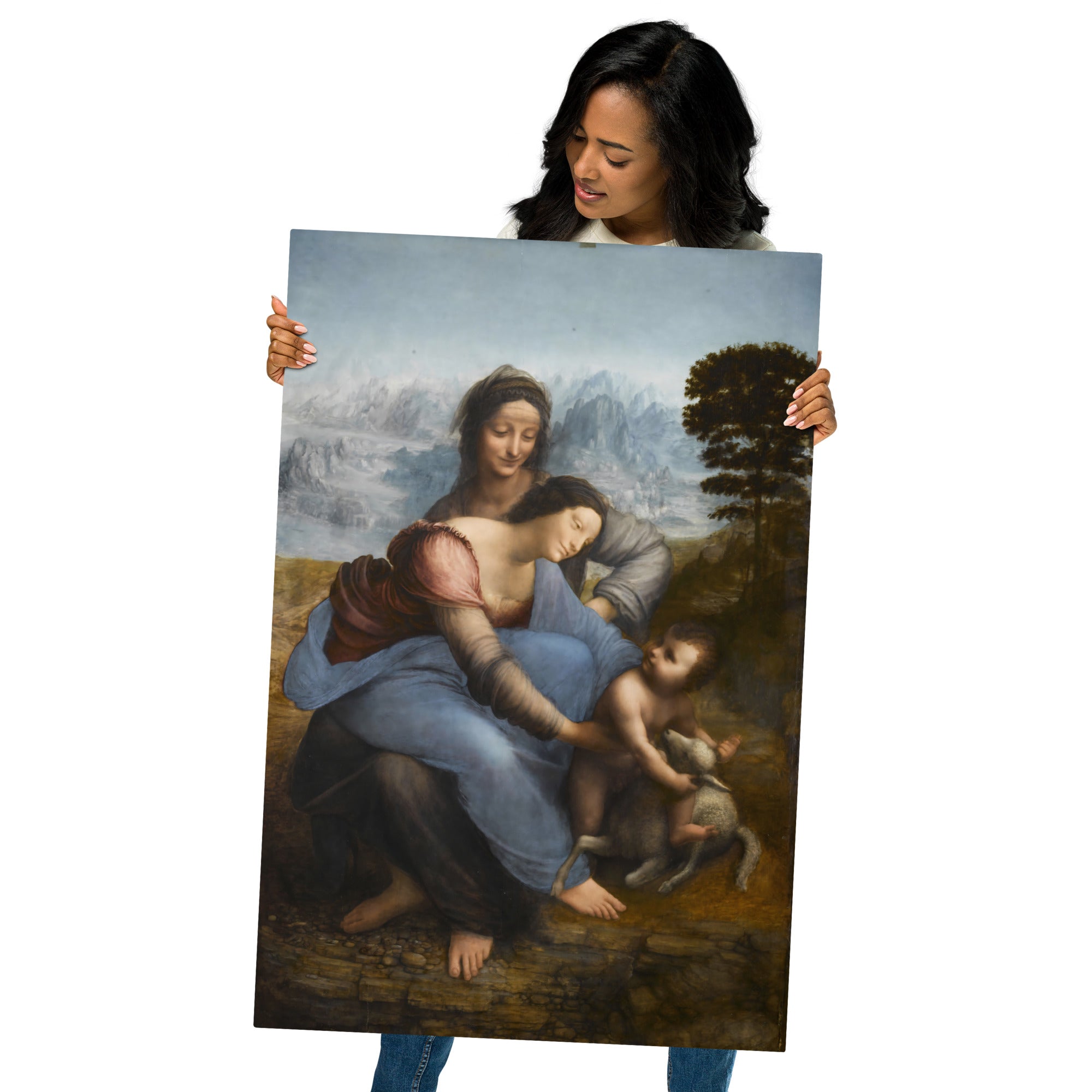 Metal prints-Leonardo da Vinci-Sainte Anne