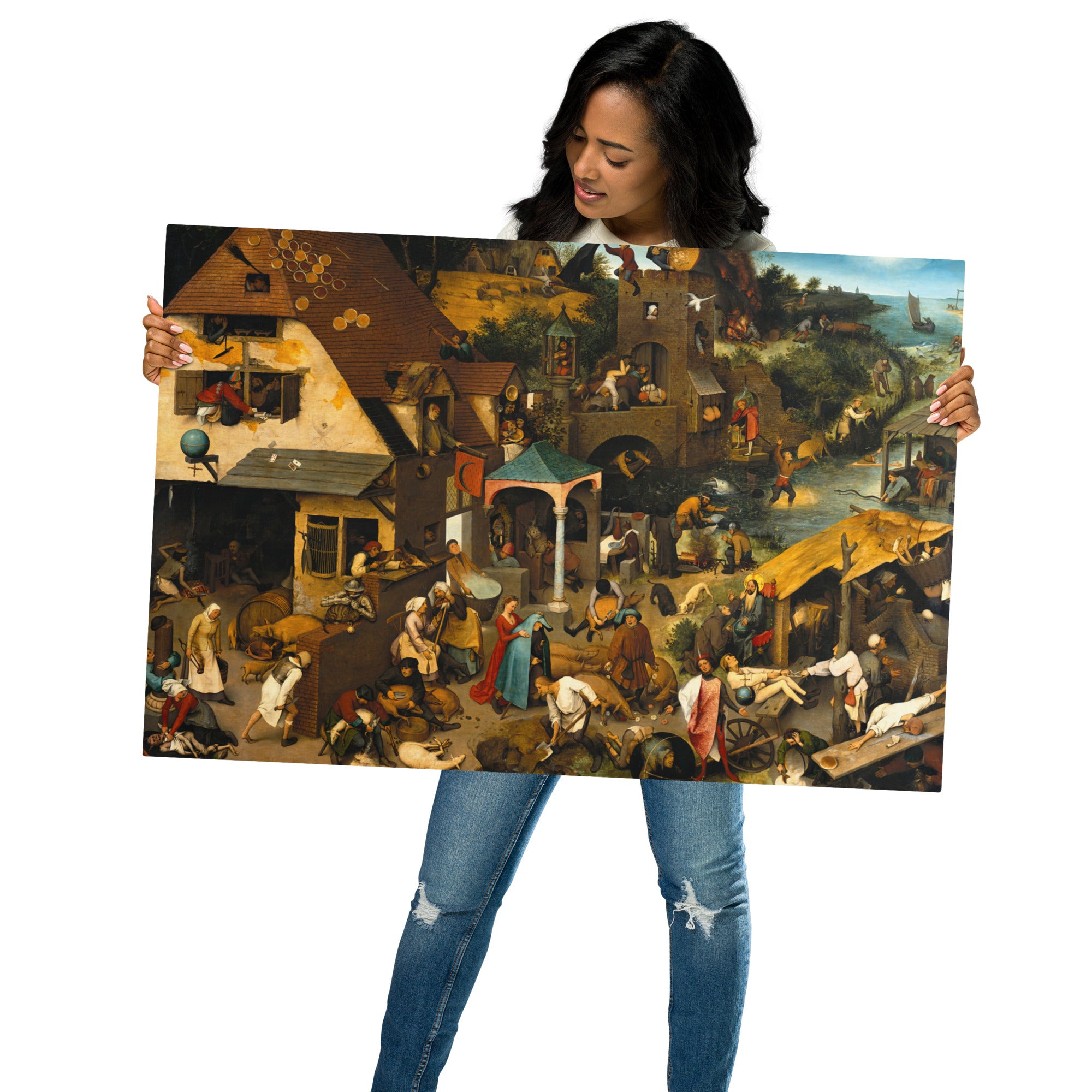 Pieter Bruegel The Elder-Netherlandish Proverbs