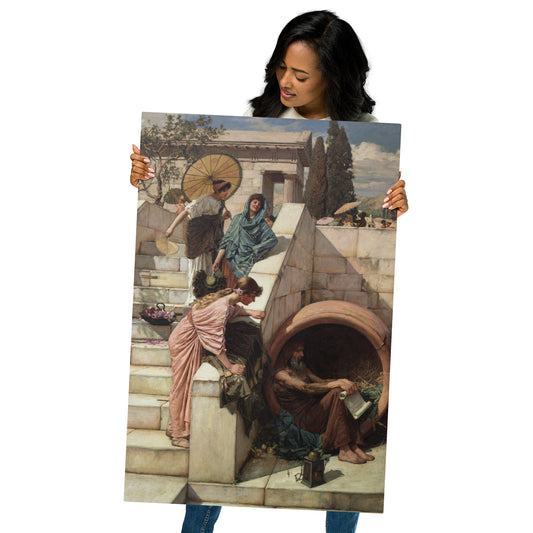 Metal prints-John William Waterhouse-English 1849-1917-Diogenes 1882