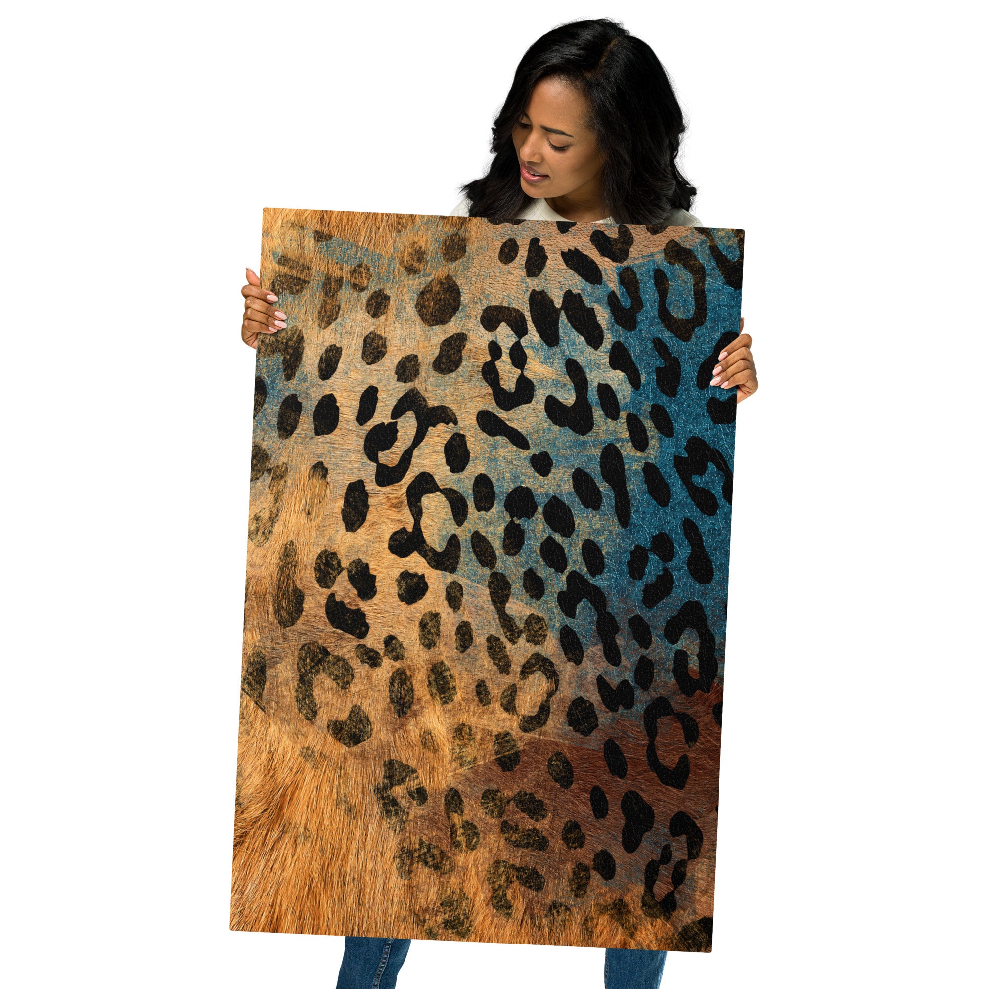 Metal prints-African safari Animal skin V