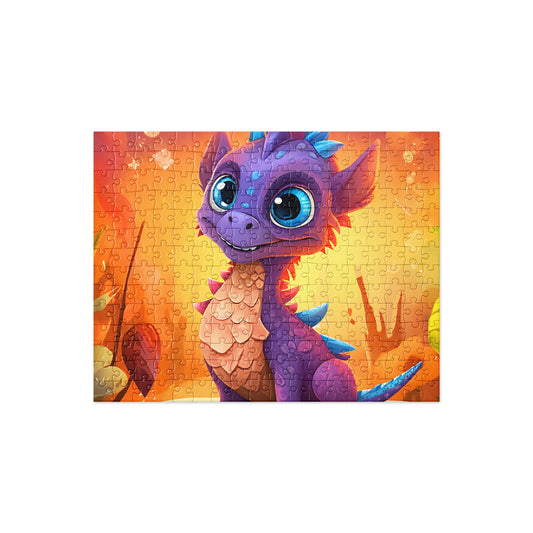 Jigsaw puzzle- Baby dragon Purple