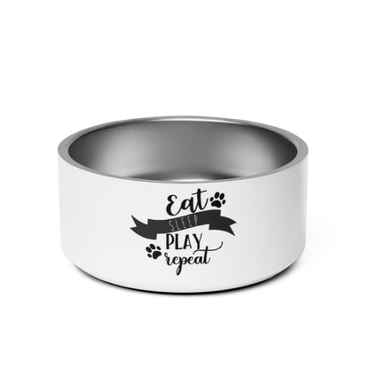 Pet bowl- Eat sleep play