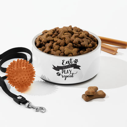 Pet bowl- Eat sleep play