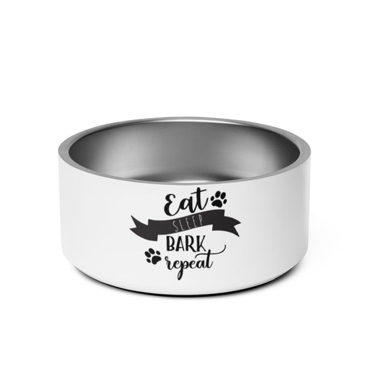 Pet bowl- Eat sleep bark