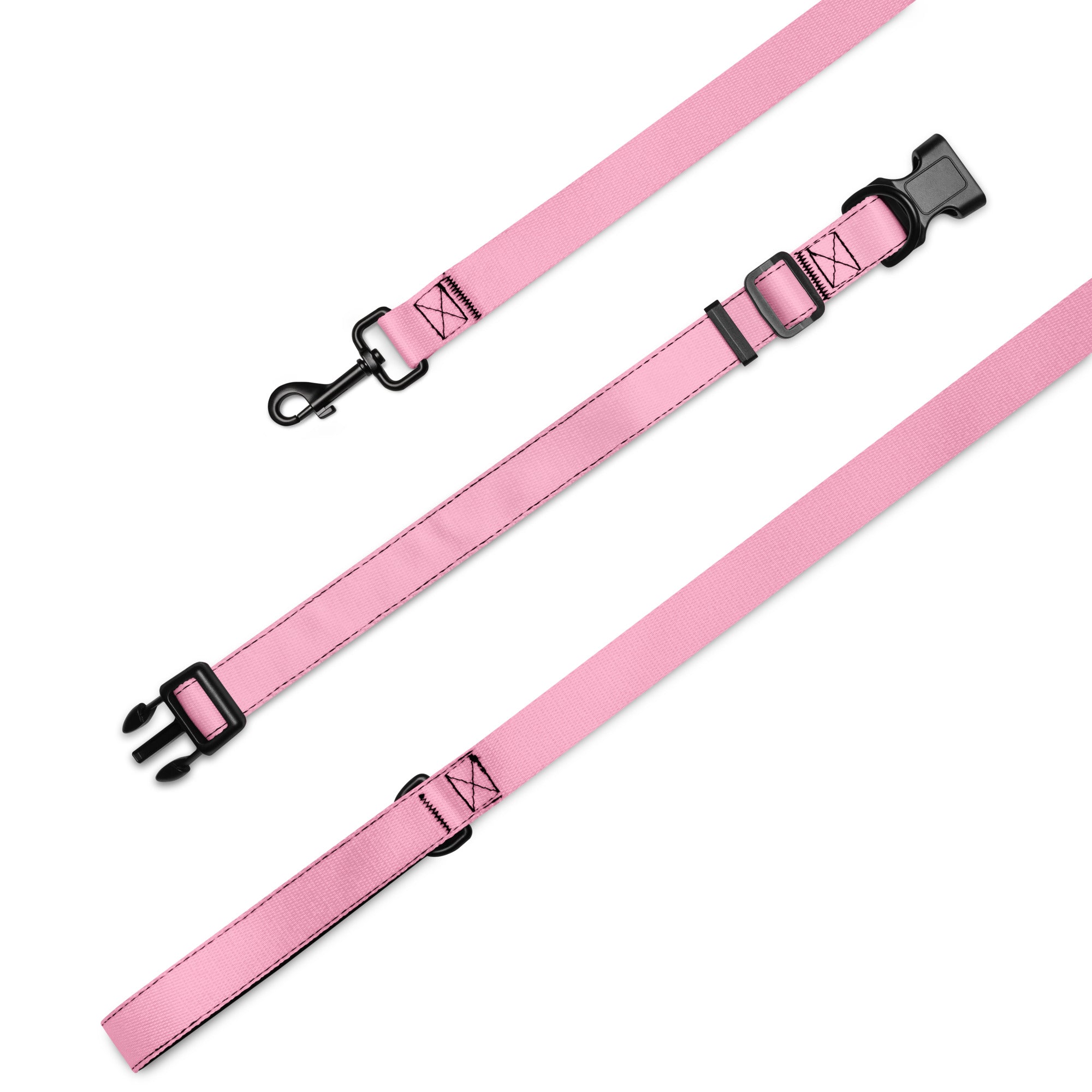 Pet collar & leash- Cotton Candy