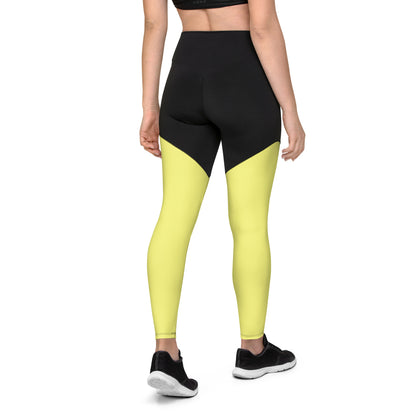 Sports Leggings- Yellow