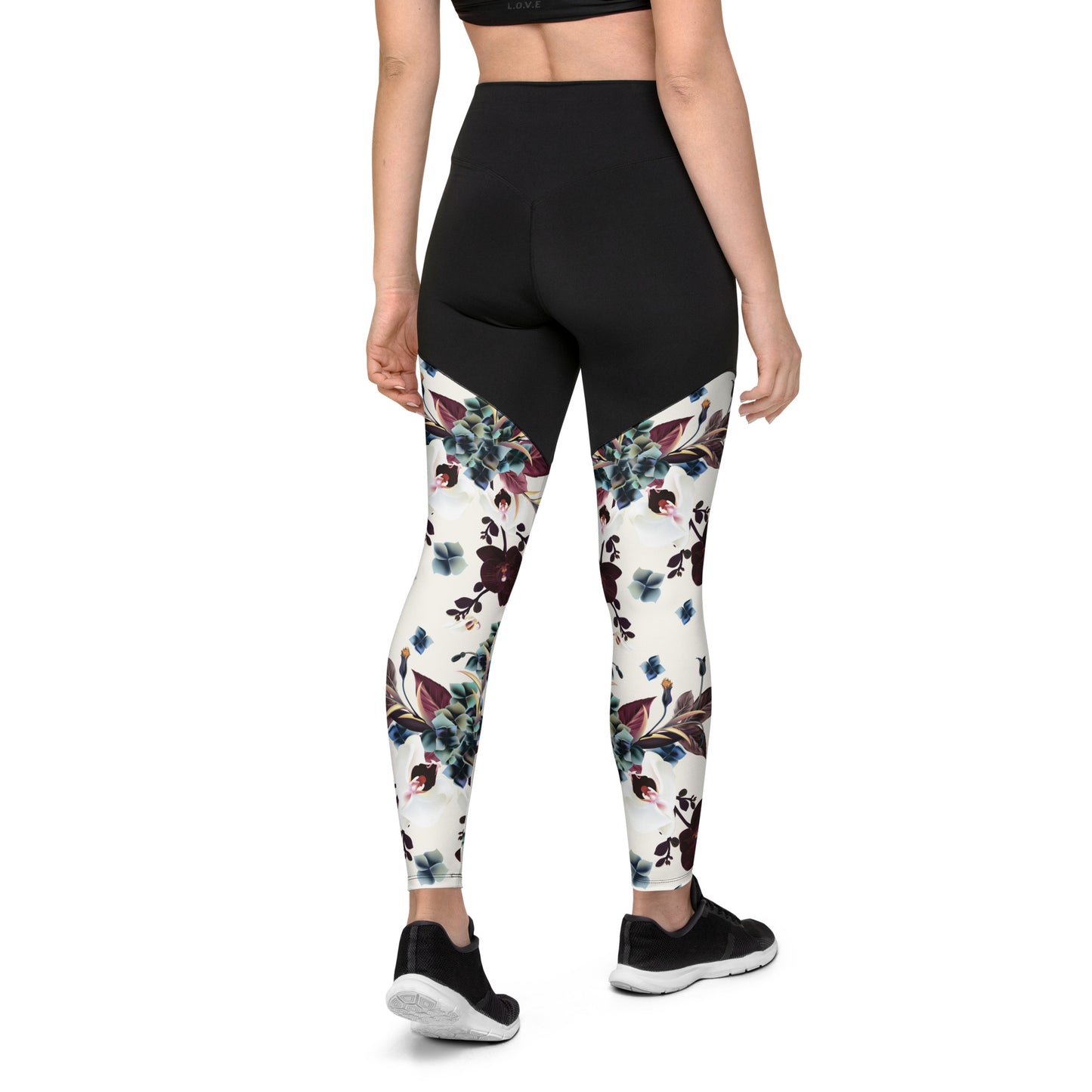 Sports Leggings- Orchids