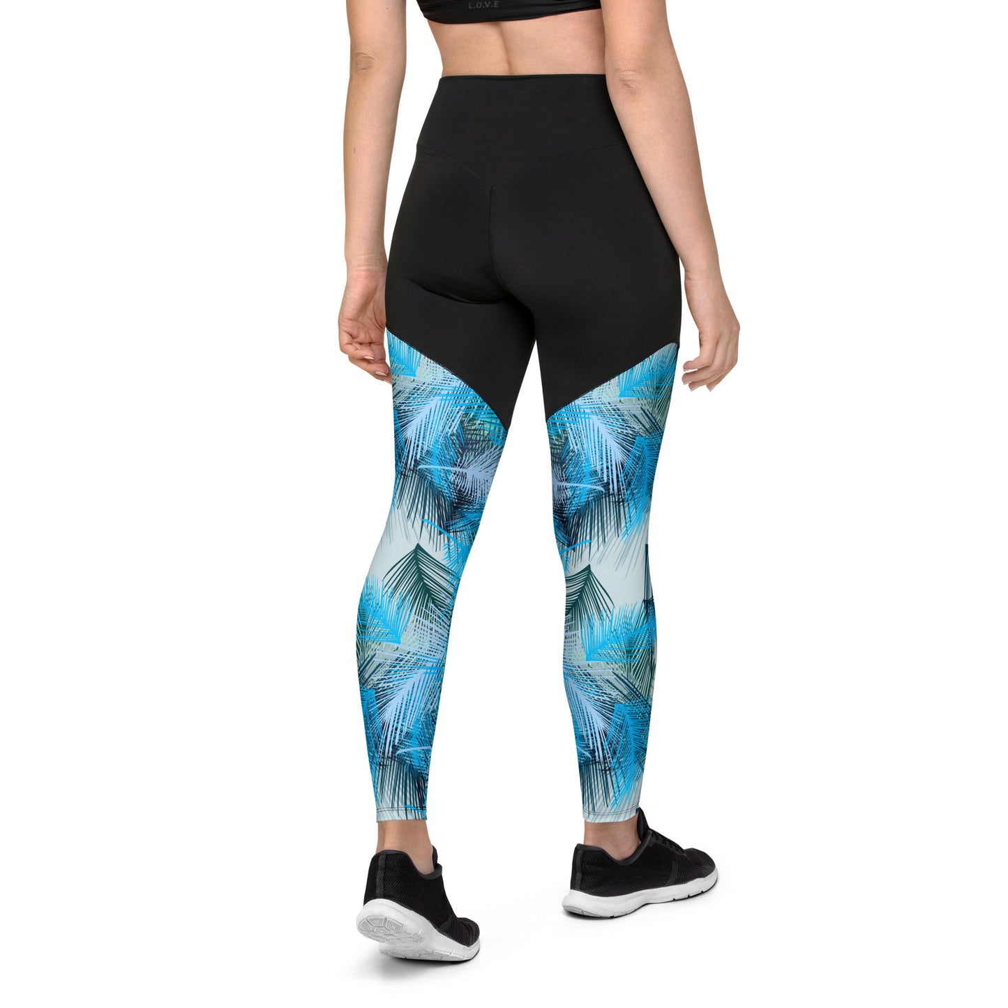 Sports Leggings- Palm Leaves II