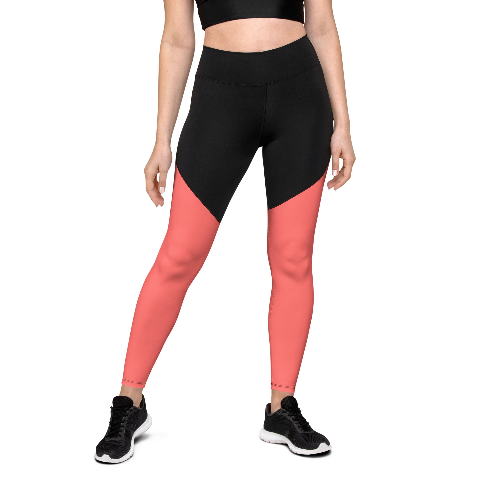 Sports Leggings- Coral