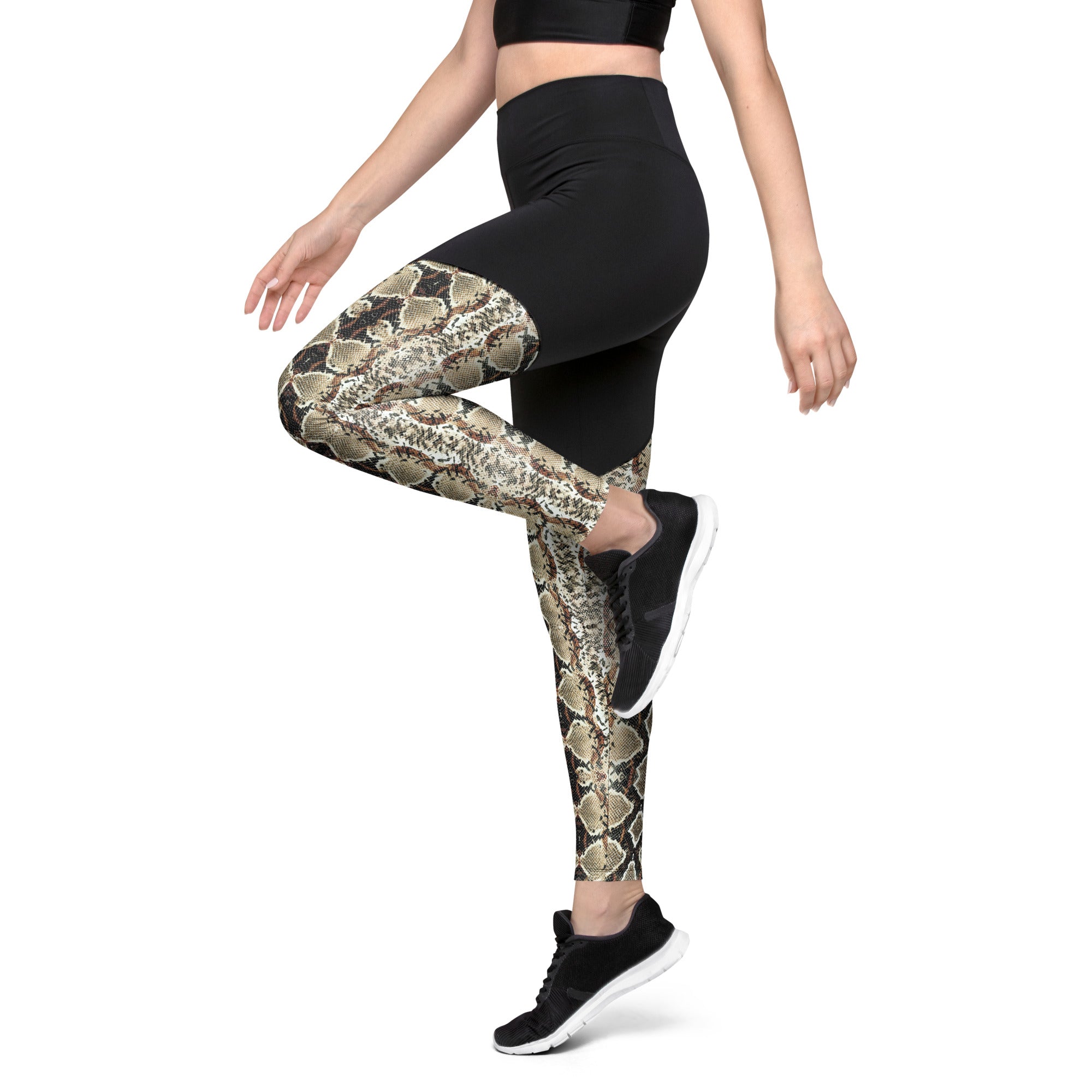 Sports Leggings- Python Skin