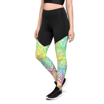 Sports Leggings- Mandala