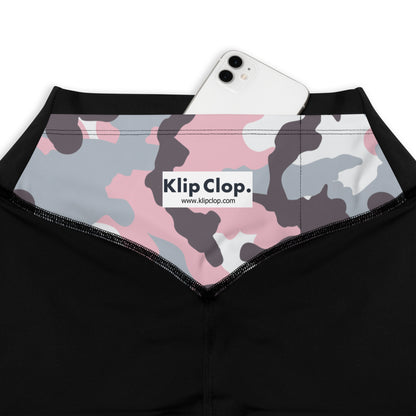 Sports Leggings- Camo Light Pink