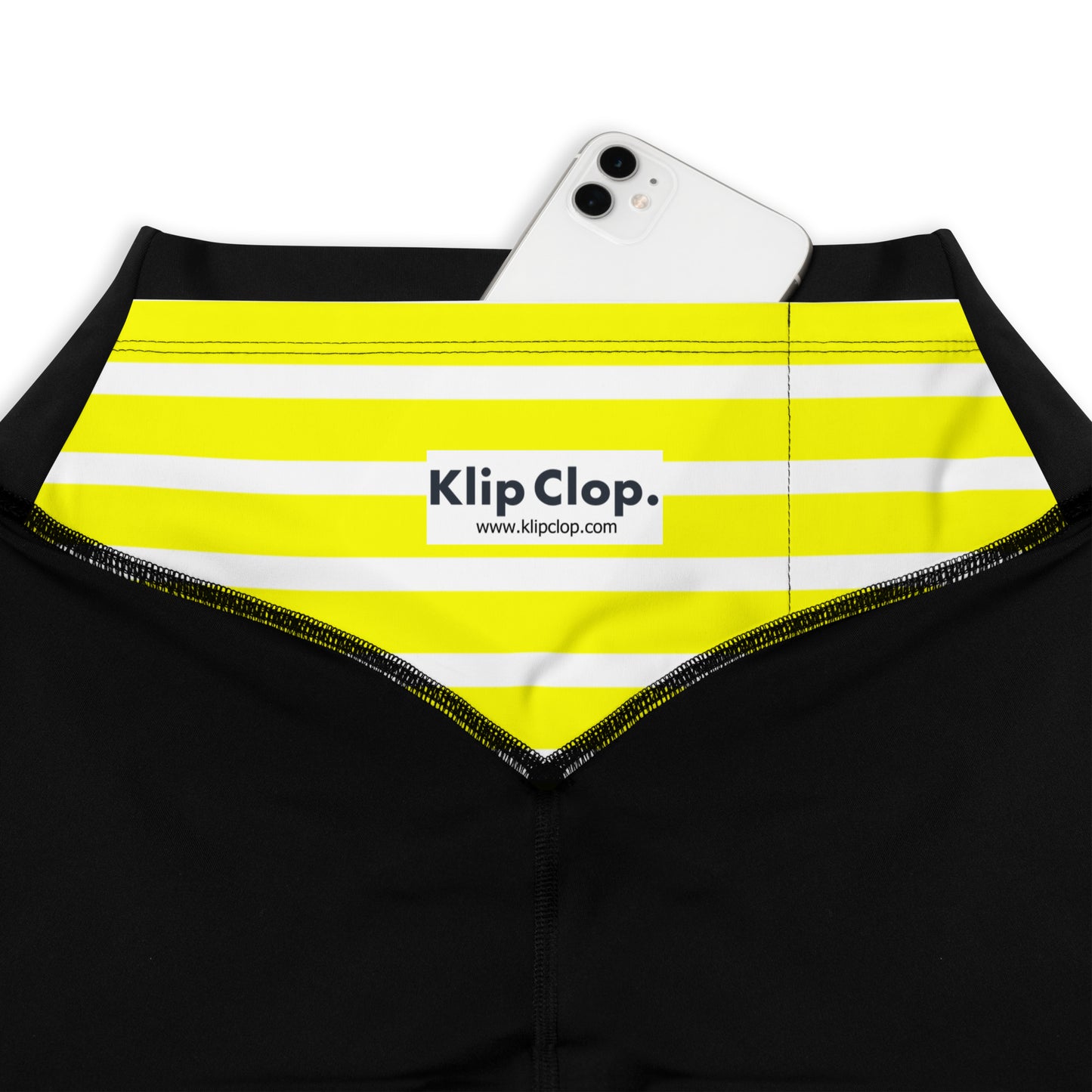 Sports Leggings- Yellow Stripes