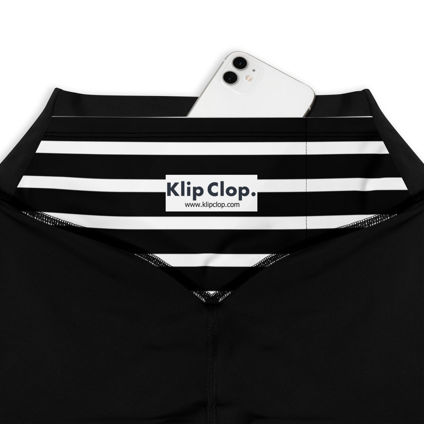Sports Leggings- Black Stripes