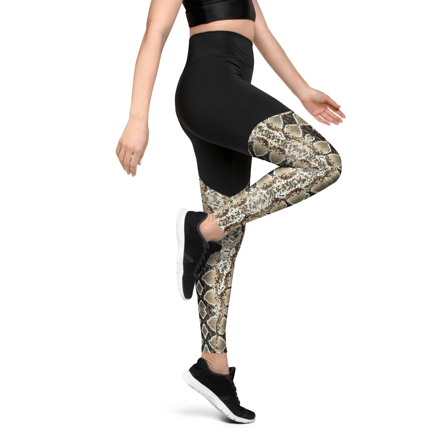 Sports Leggings- Python Skin