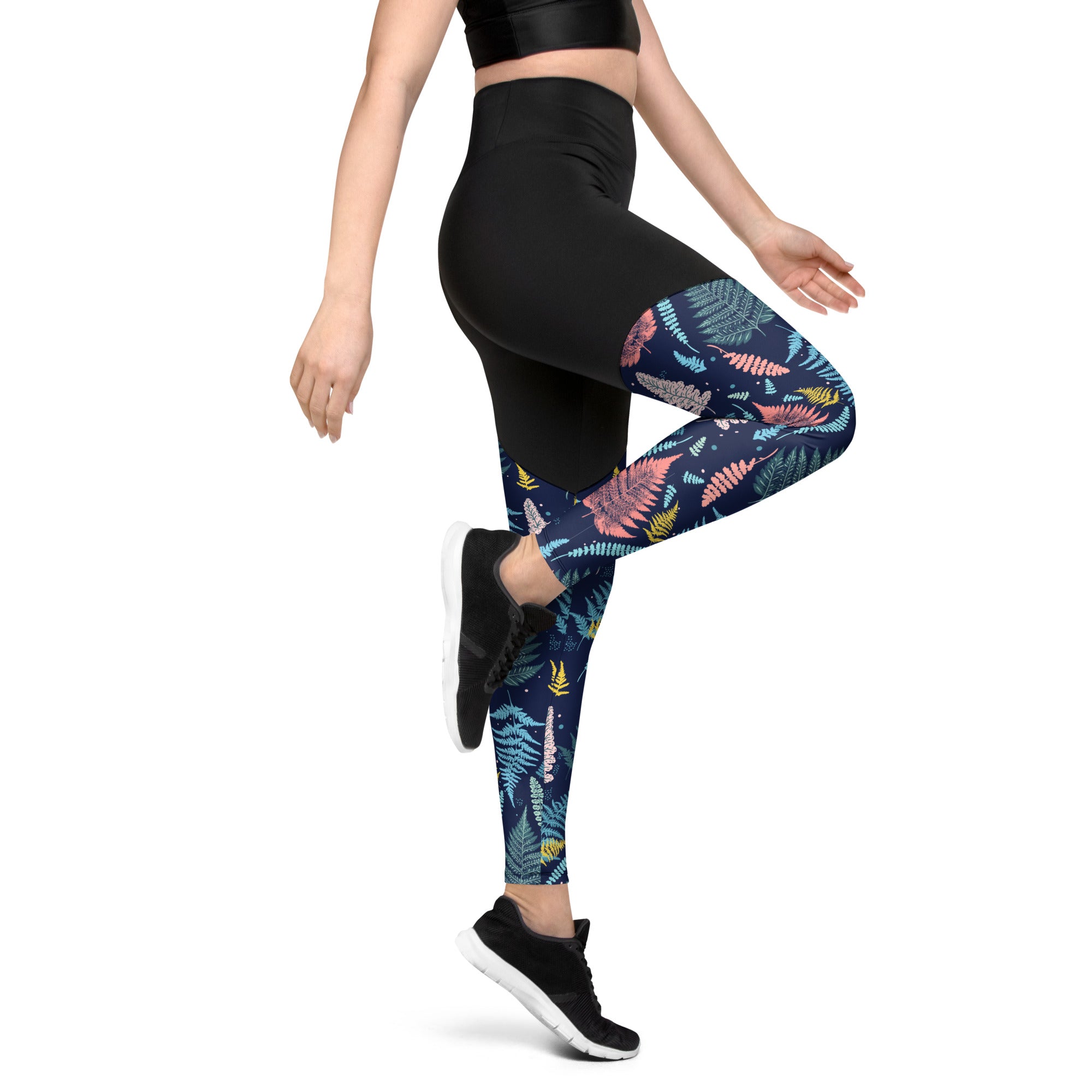 Sports Leggings- Fern