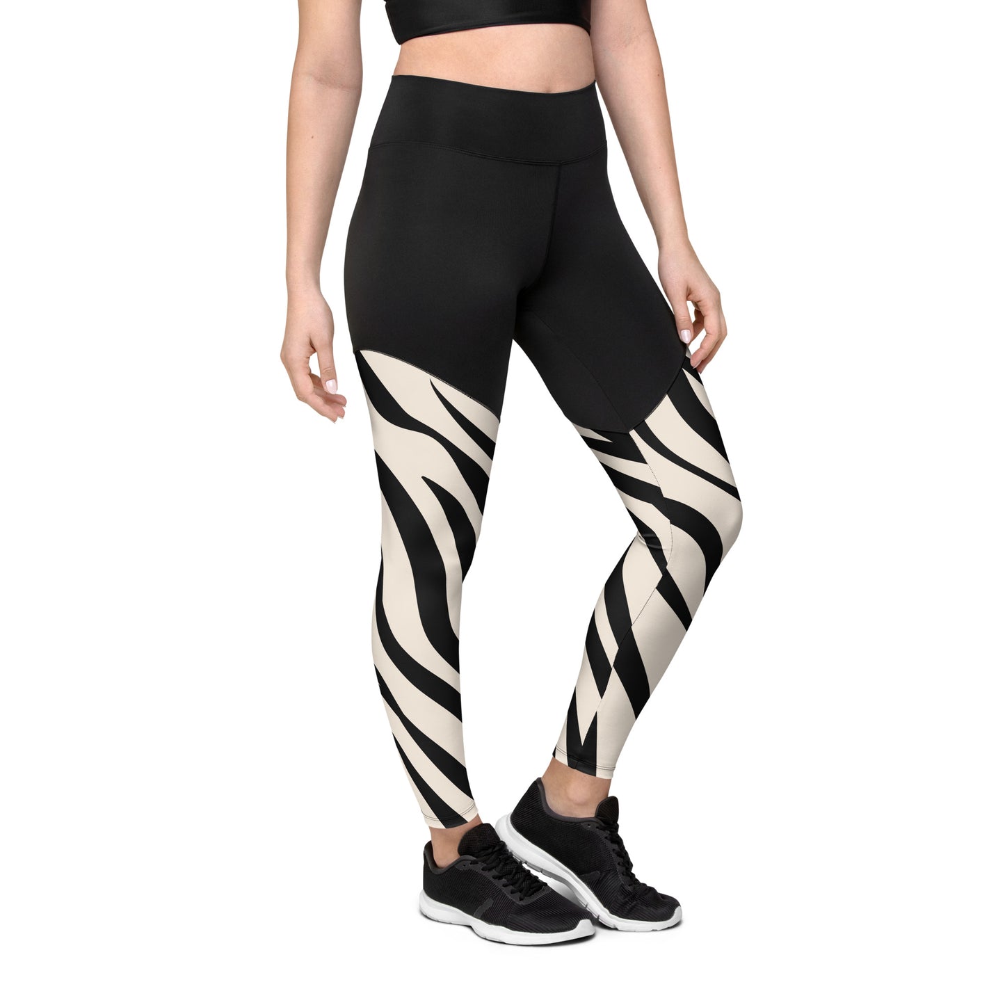 Sports Leggings- Zebra Skin II