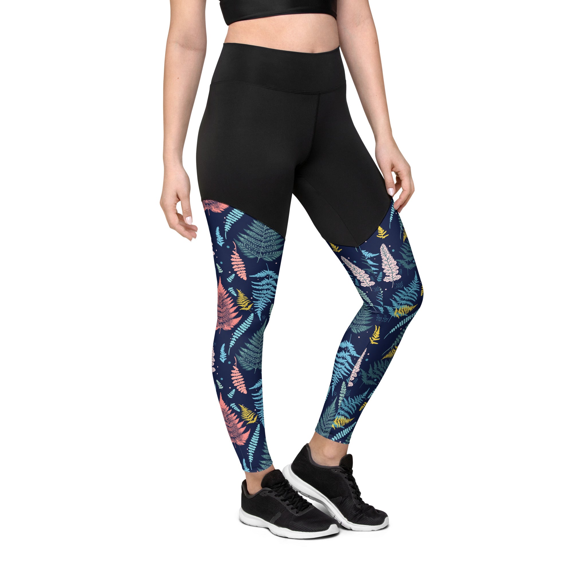 Sports Leggings- Fern