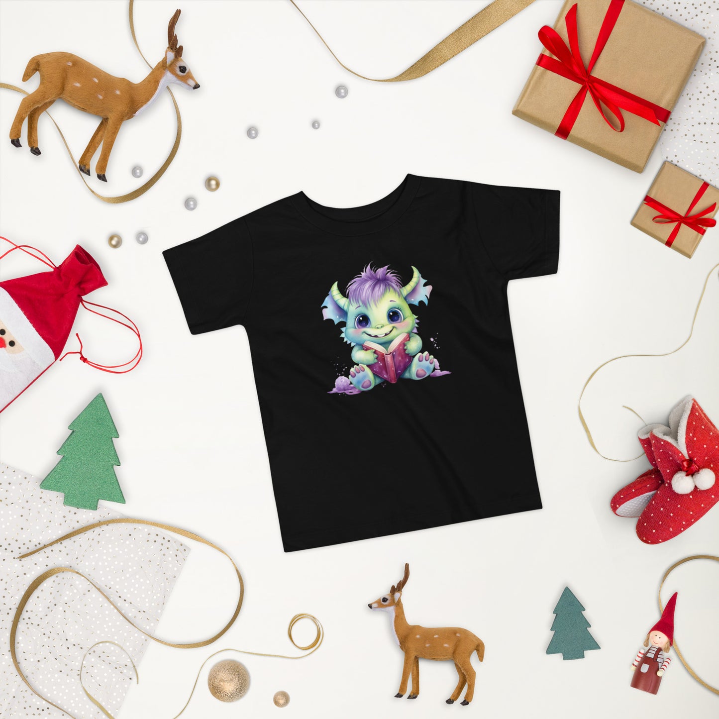 Toddler Short Sleeve Tee- Happy Monster