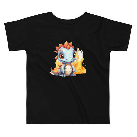 Toddler Short Sleeve Tee- Cute Dinosaur