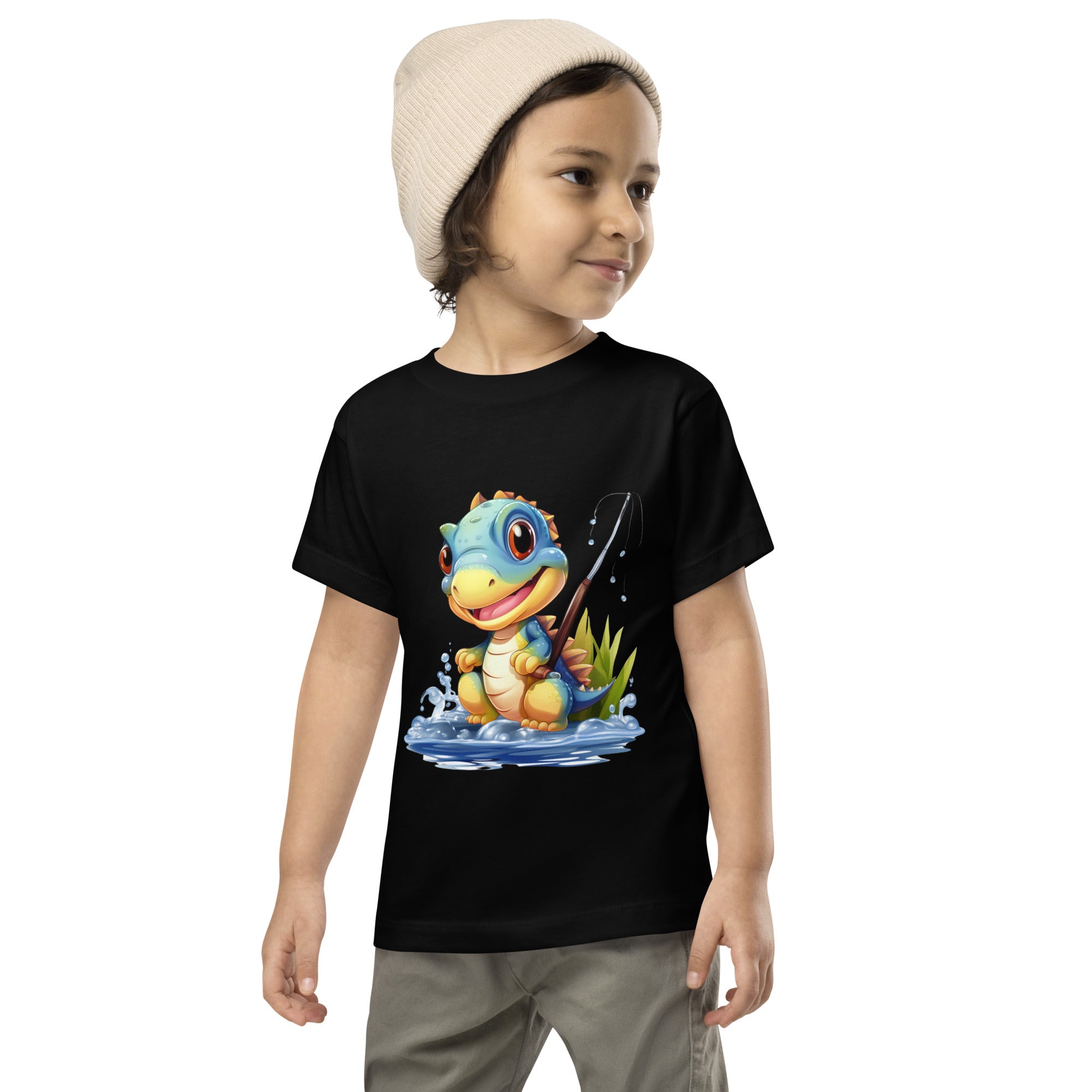 Toddler Short Sleeve Tee- Cute Dinosaur