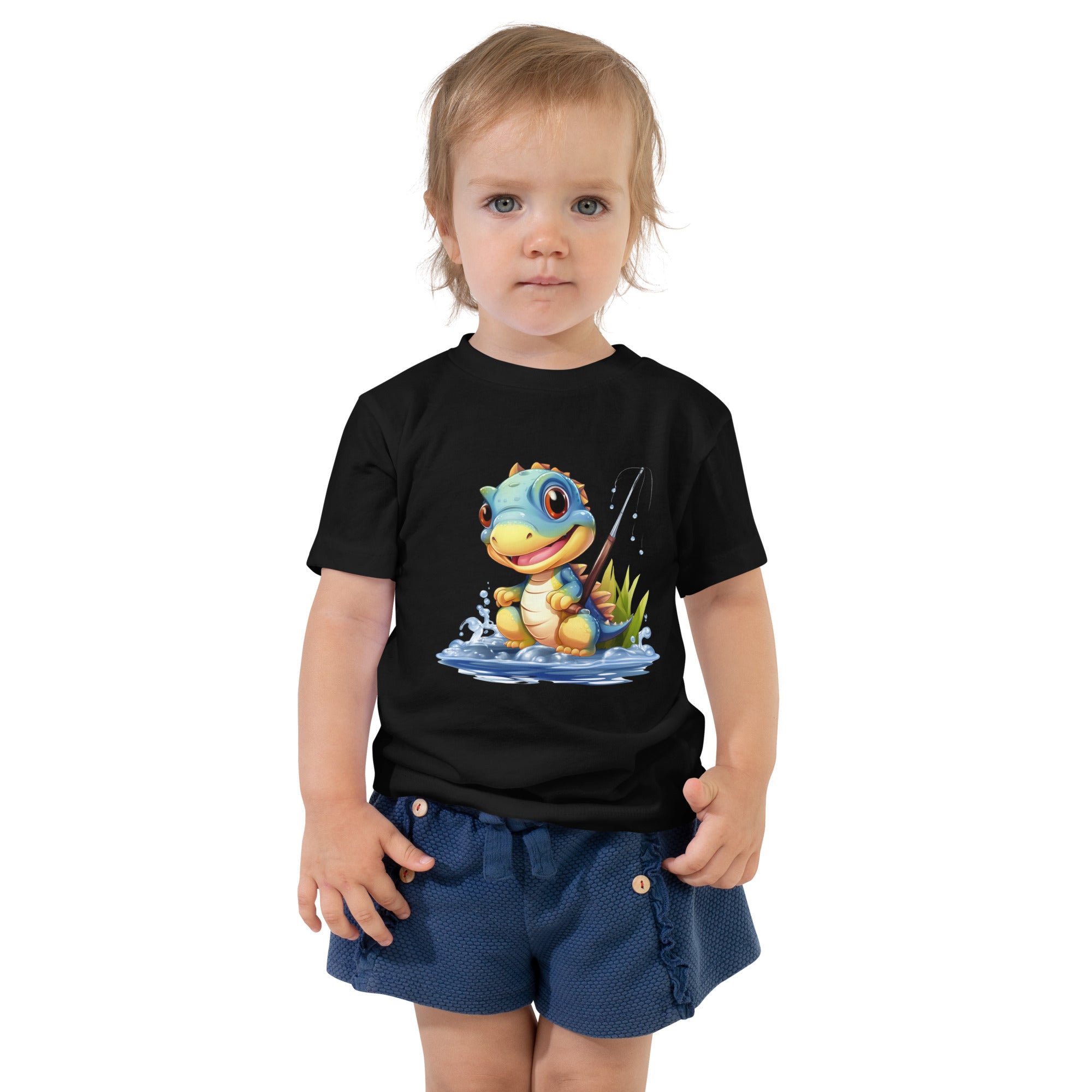 Toddler Short Sleeve Tee- Cute Dinosaur