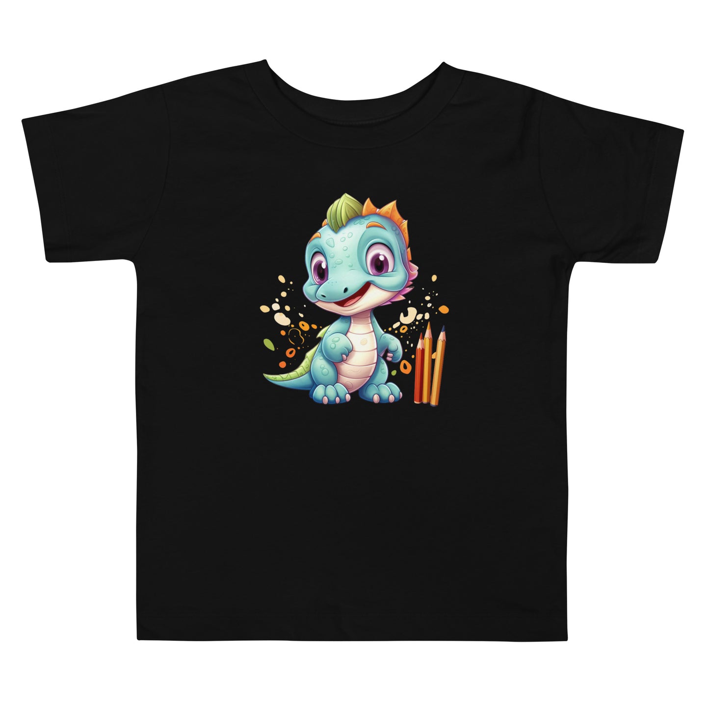 Toddler Short Sleeve Tee- Cute Dinosaur