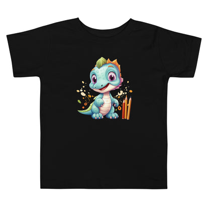 Toddler Short Sleeve Tee- Cute Dinosaur