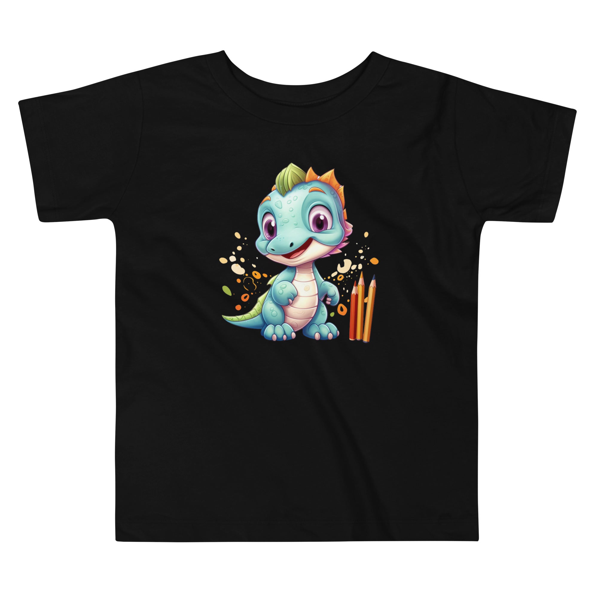 Toddler Short Sleeve Tee- Cute Dinosaur