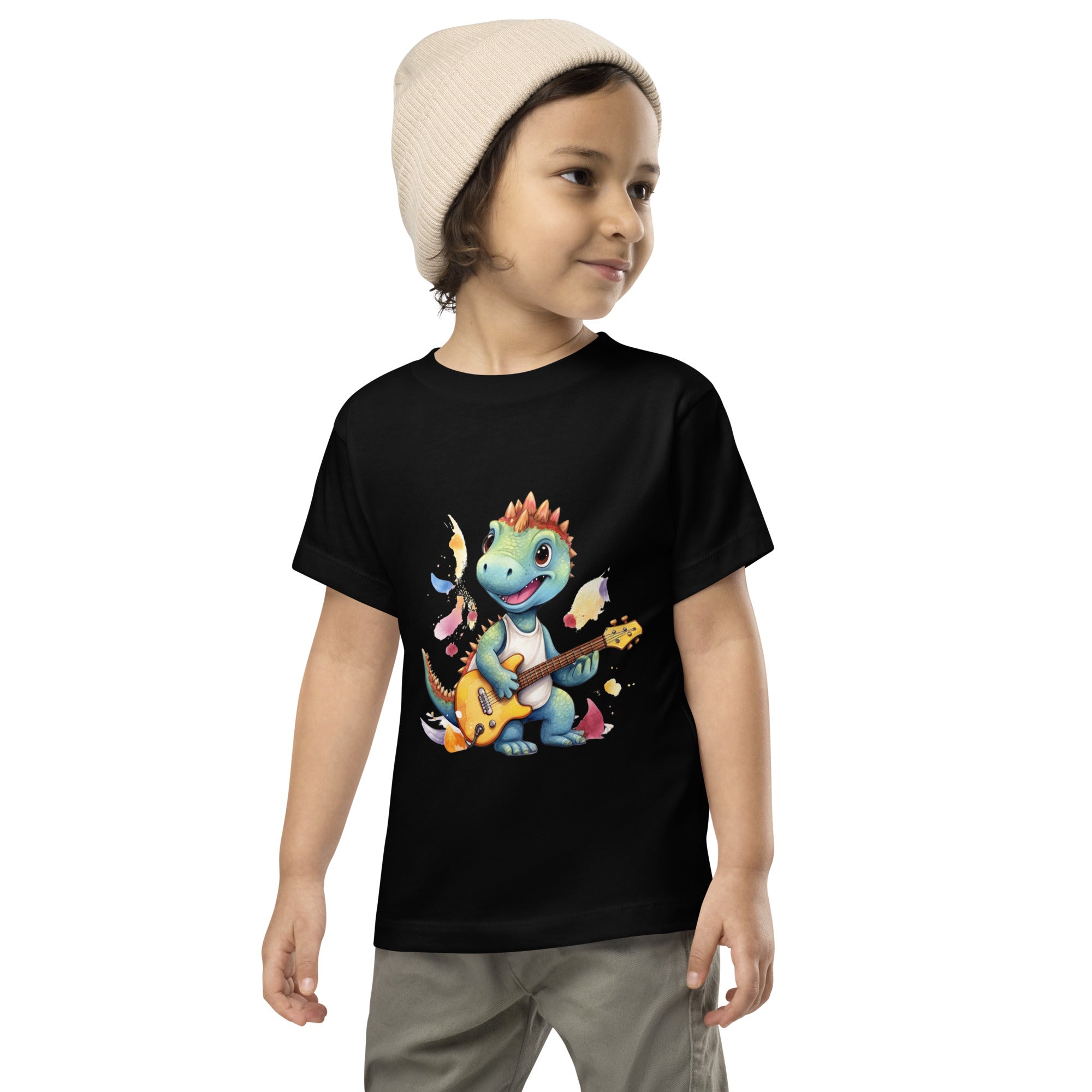 Toddler Short Sleeve Tee- Cute Dinosaur