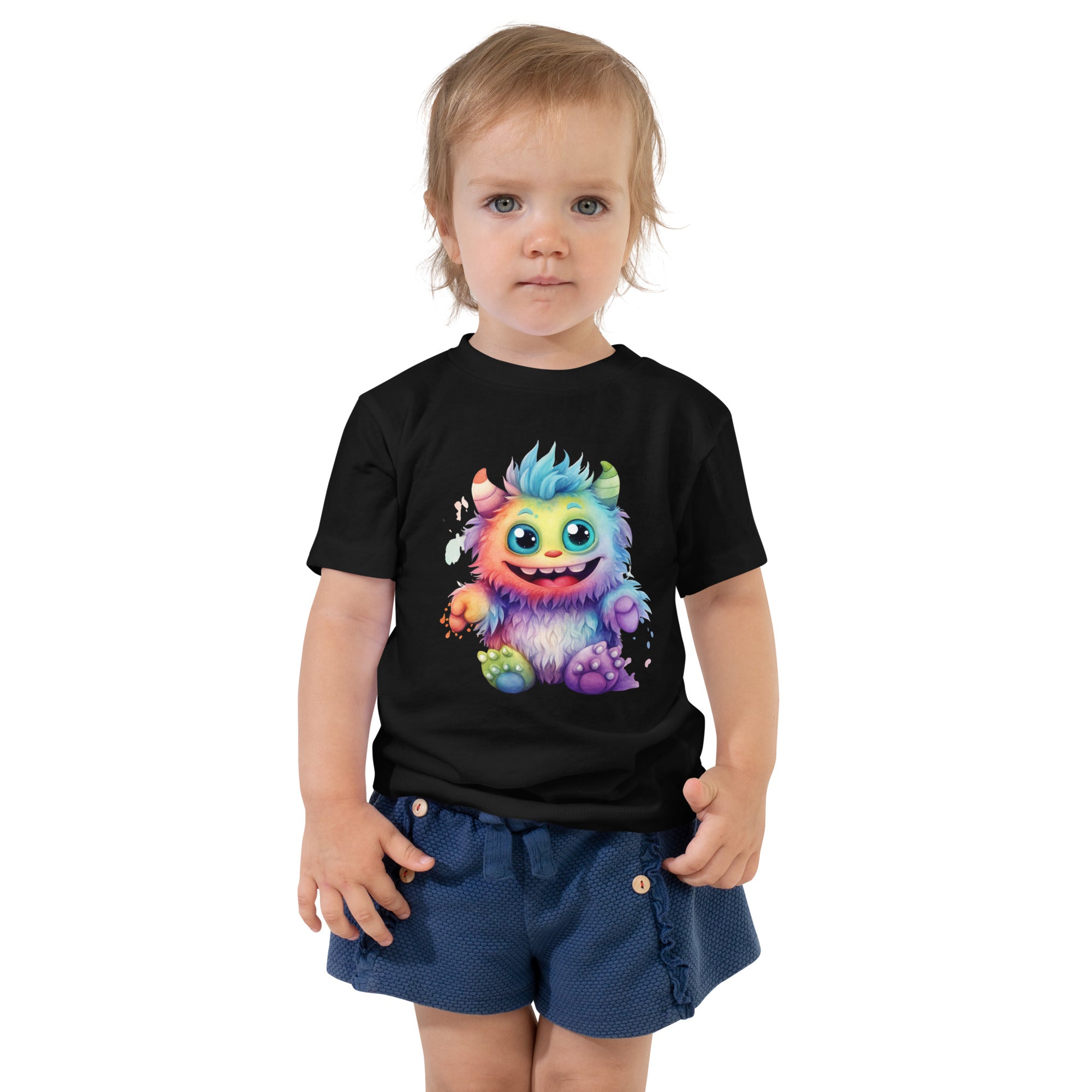 Toddler Short Sleeve Tee- Happy Monster