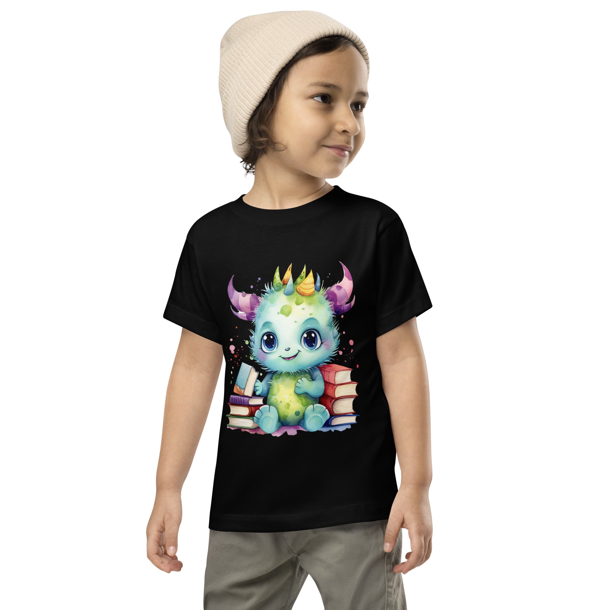 Toddler Short Sleeve Tee- Happy Monster