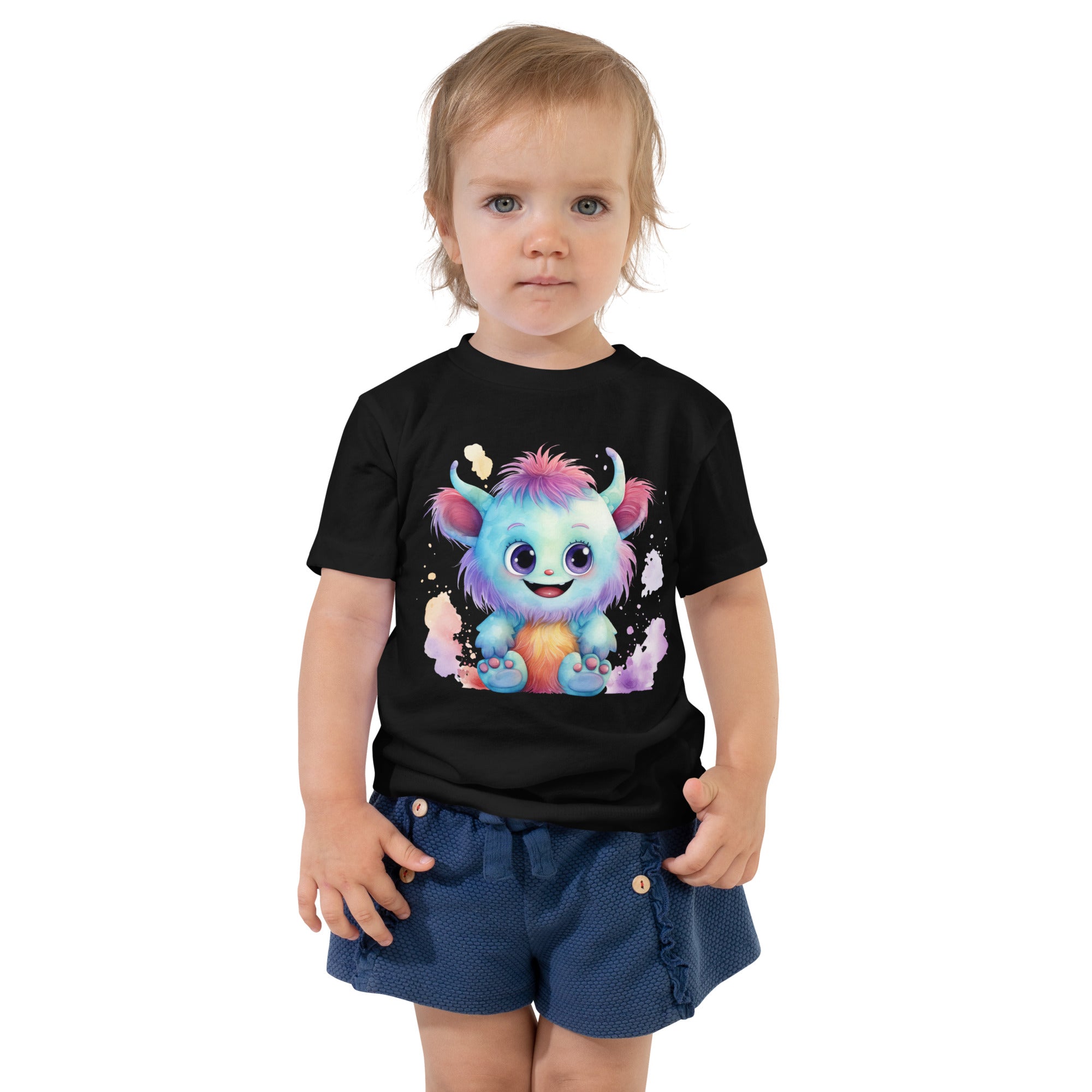 Toddler Short Sleeve Tee- Happy Monster