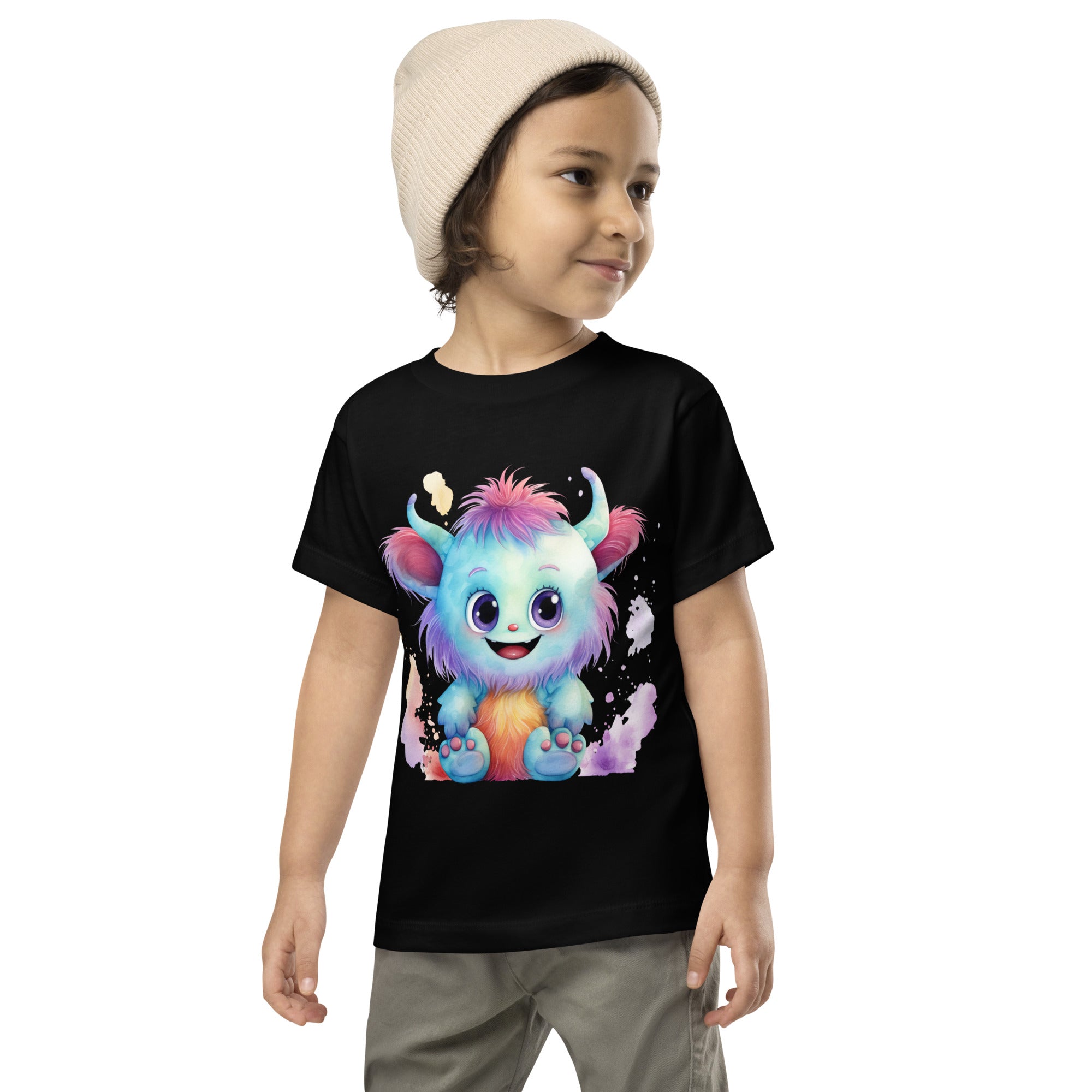 Toddler Short Sleeve Tee- Happy Monster