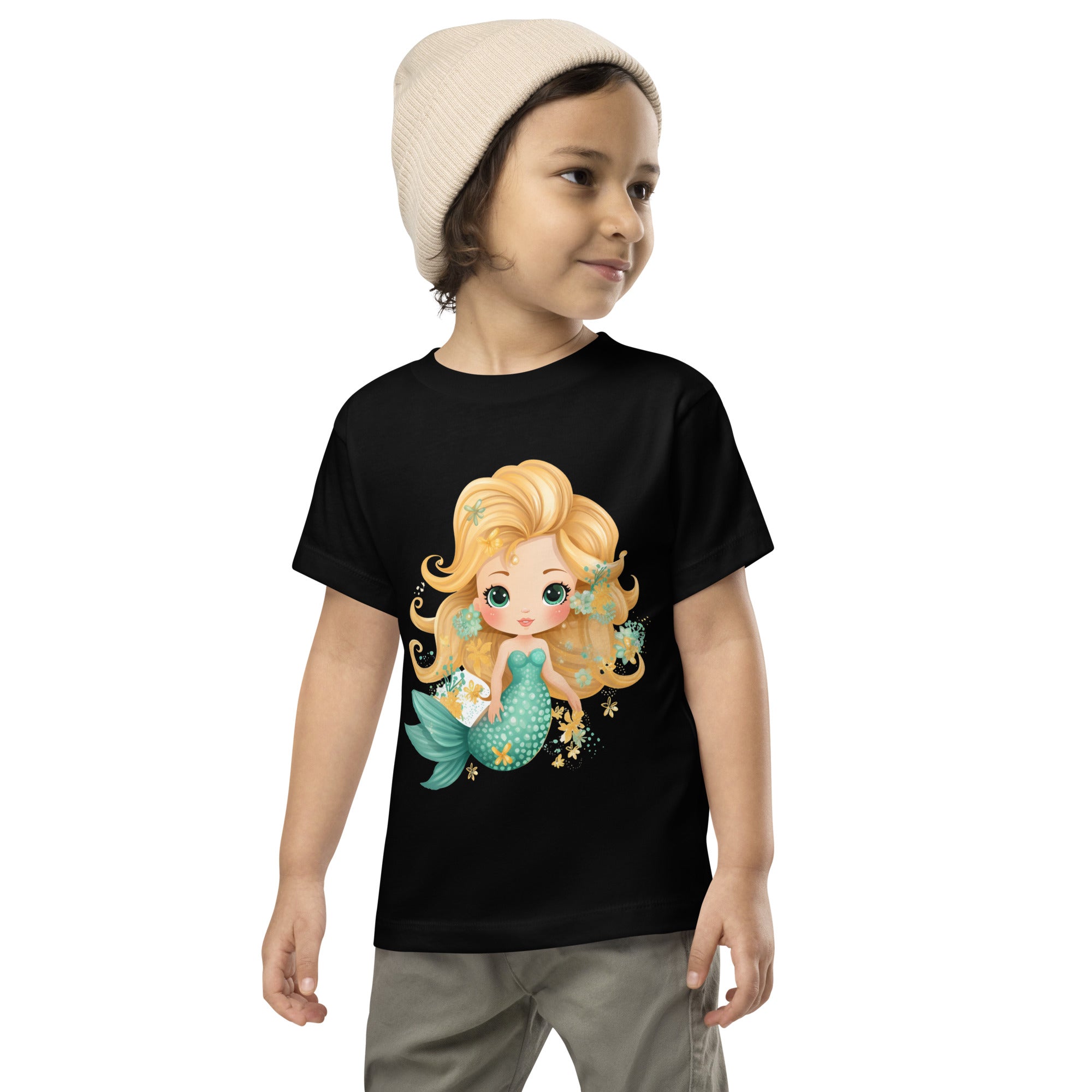 Toddler Short Sleeve Tee- Cute Mermaid