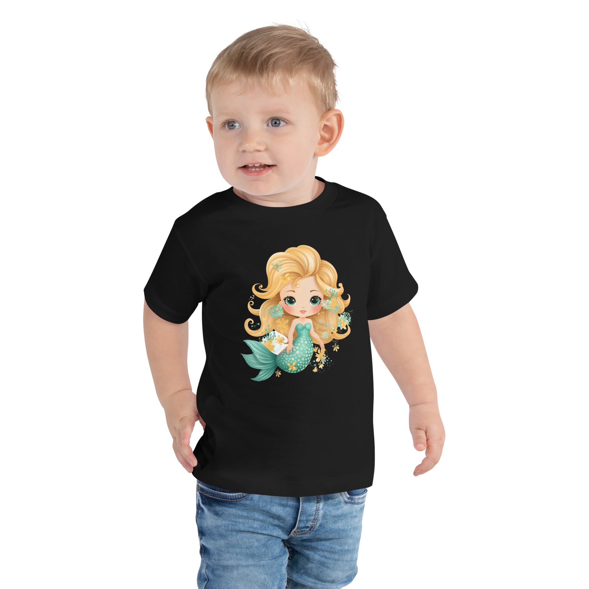 Toddler Short Sleeve Tee- Cute Mermaid